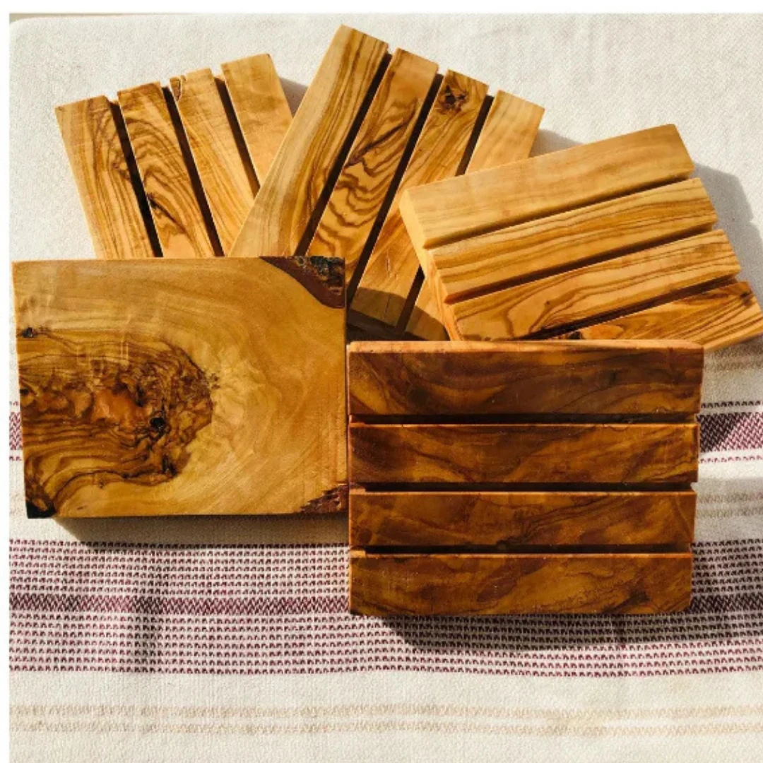 El Yapımı Zeytin Ağacı Katı Sabunluk