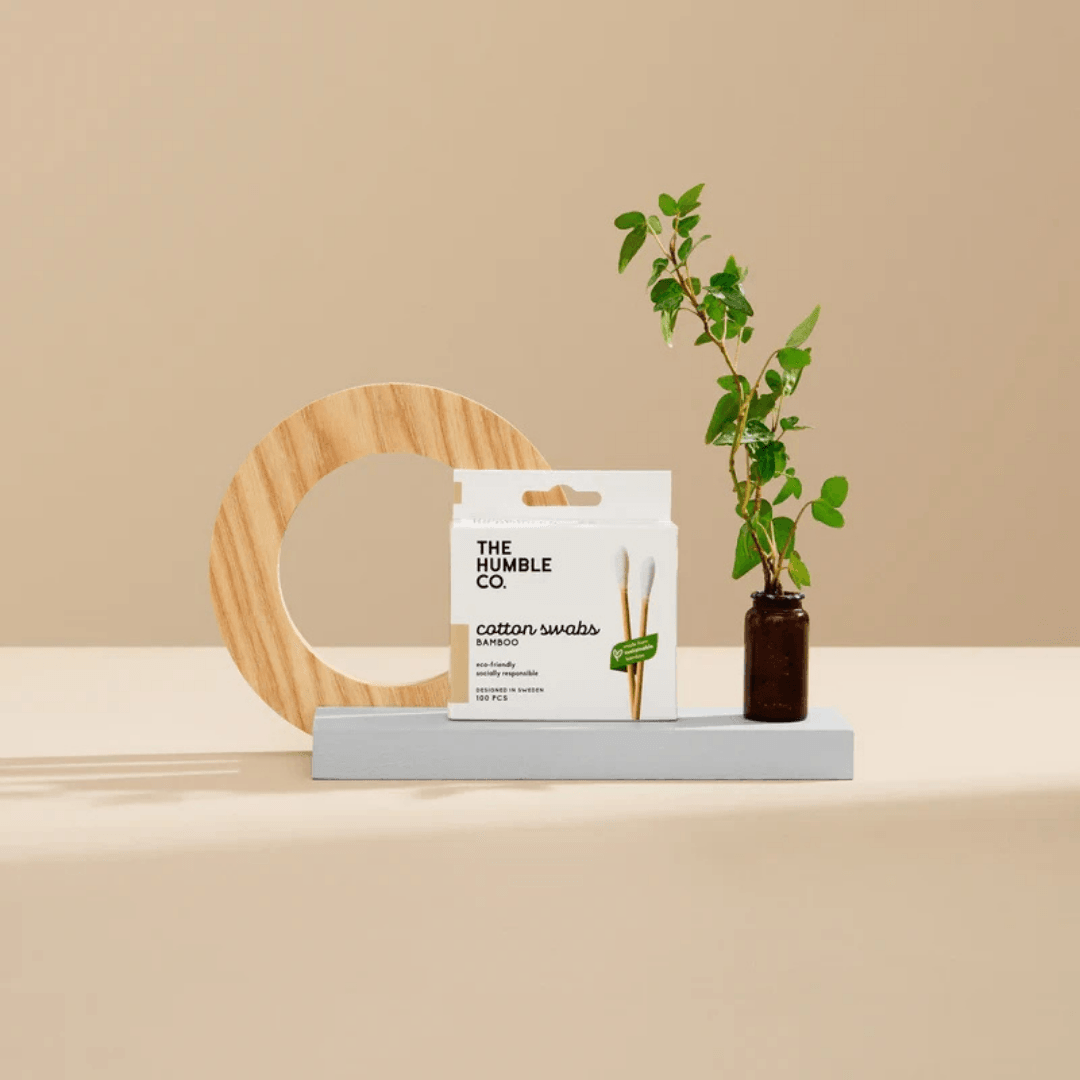 Bambu Kulak Çubuğu - Beyaz - 100 adet