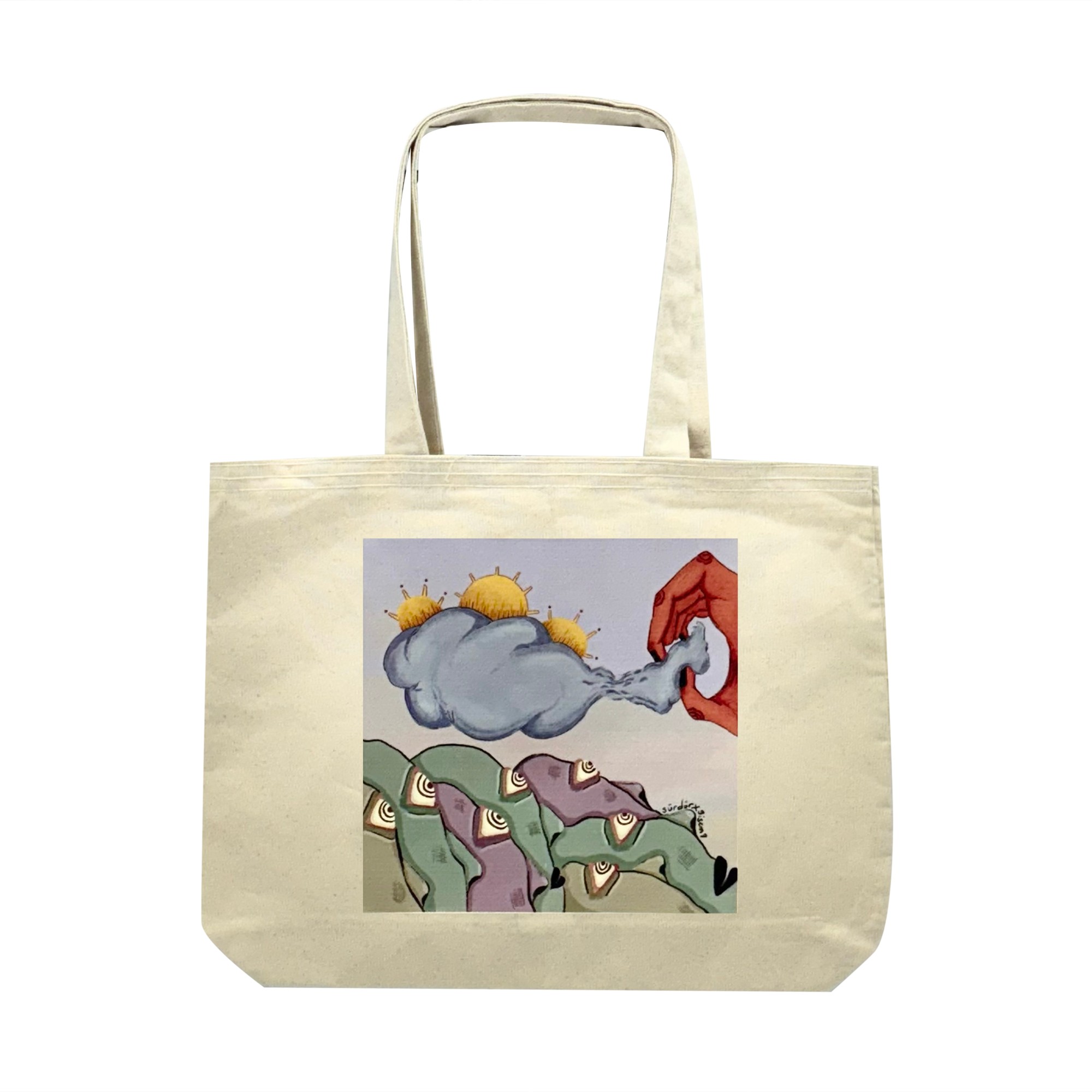 Sürdür x Gisemq Kanvas Çanta - 47x36x8