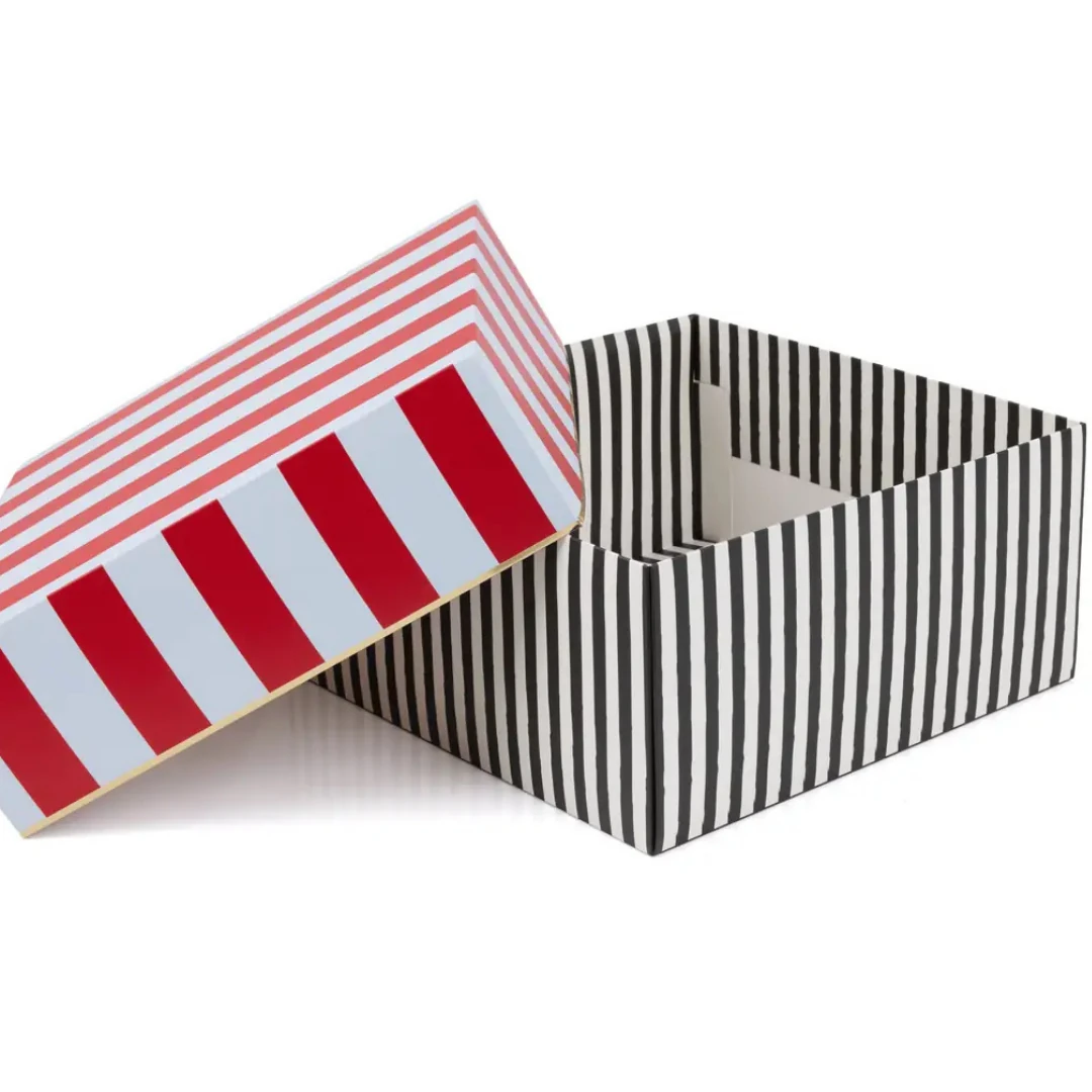 Yeni Yıl Hediye Kutusu-Kırmızı-Siyah