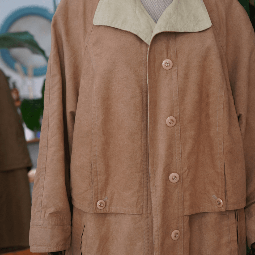 Kadın Oversize Trençkot - Kahverengi