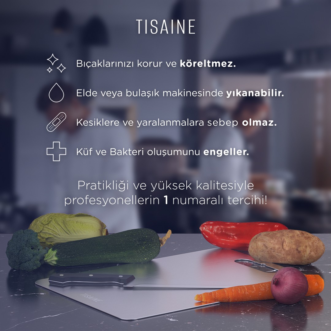 Paslanmaz Çelik Kesme Tahtası