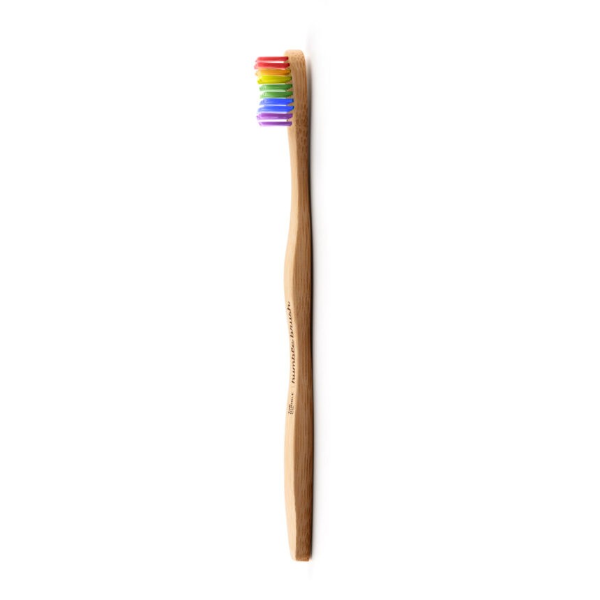 Yetişkin Bambu Diş Fırçası Medium - Gökkuşağı Renkli