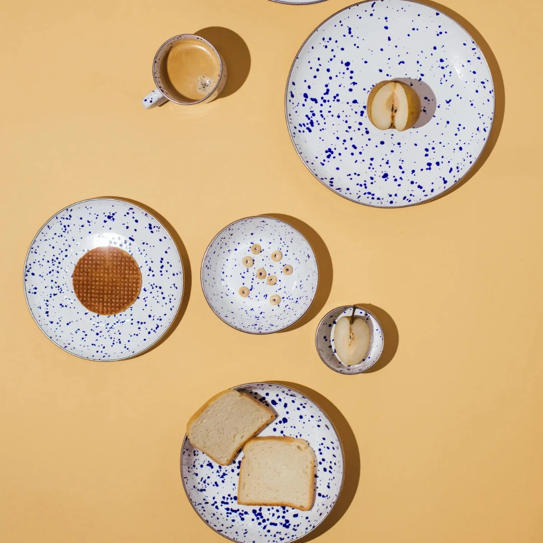 Speckles Emaye Kupa - Cobalt