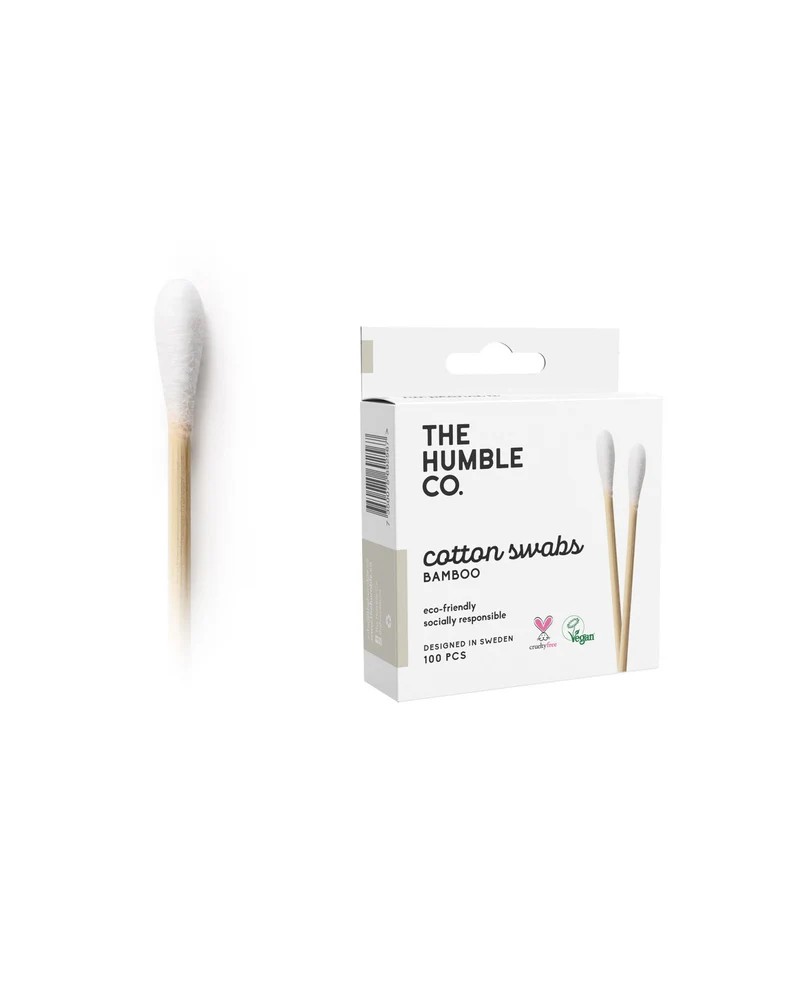 Bambu Kulak Çubuğu - Beyaz - 100 adet