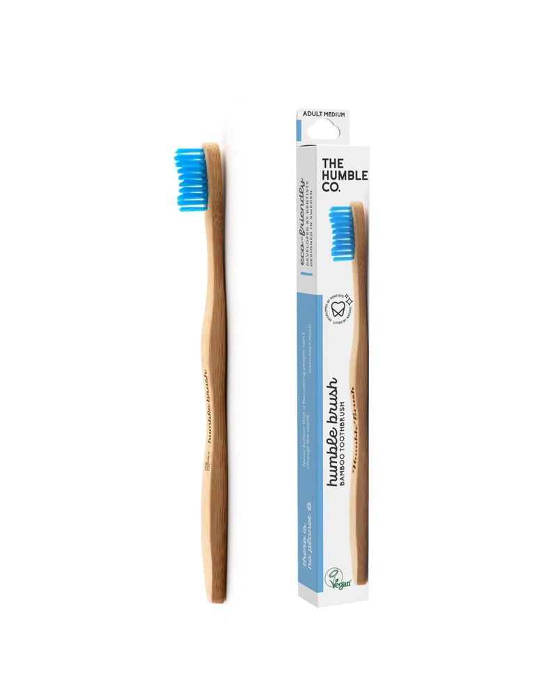 Yetişkin Bambu Diş Fırçası Medium - Mavi