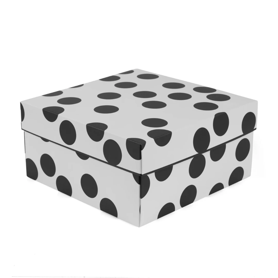 Hediye Kutusu- Puantiyeli-Siyah