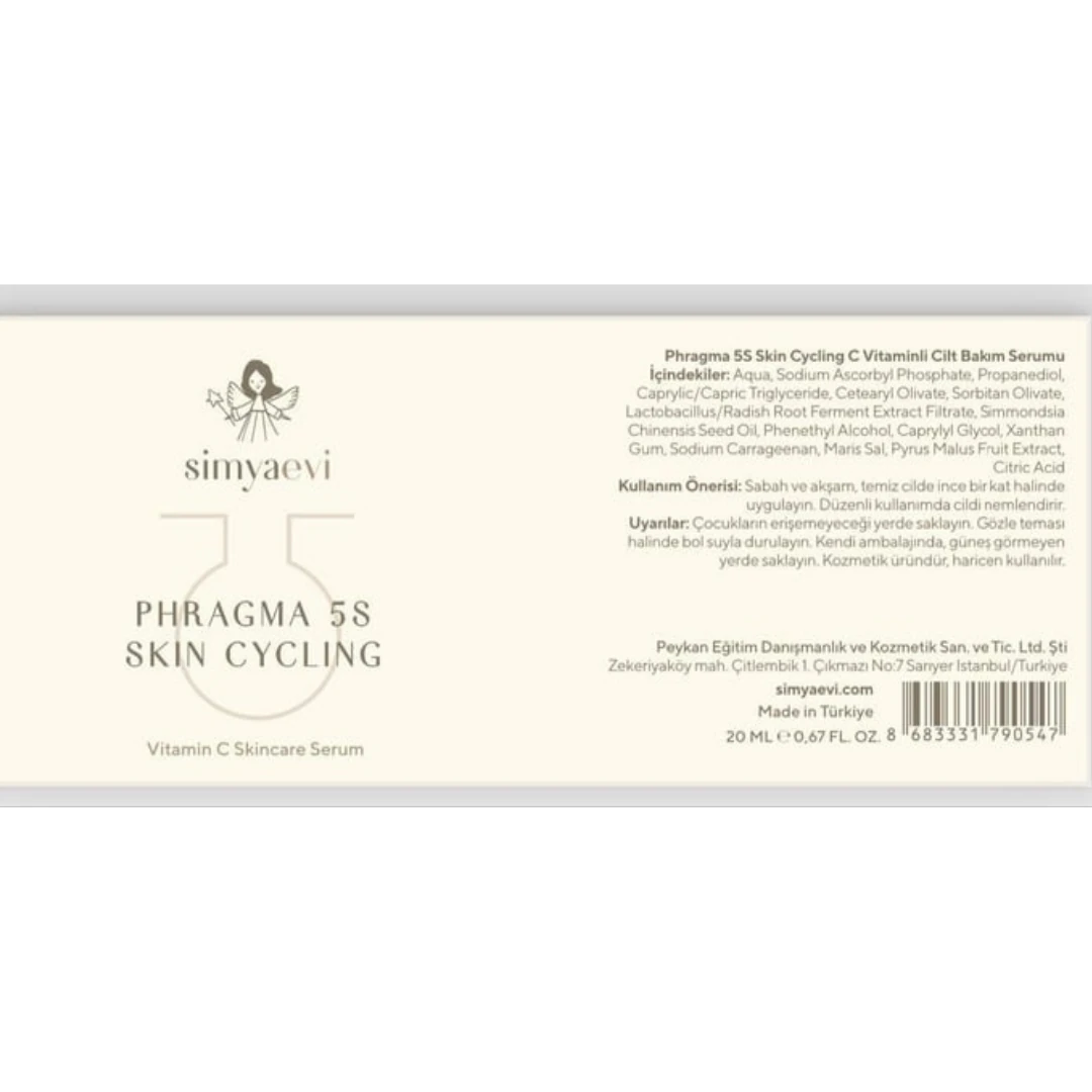 Simyaevi Phragma 5S Skin Cycling Cilt Bakım C Vitamini Serumu | Sürdür