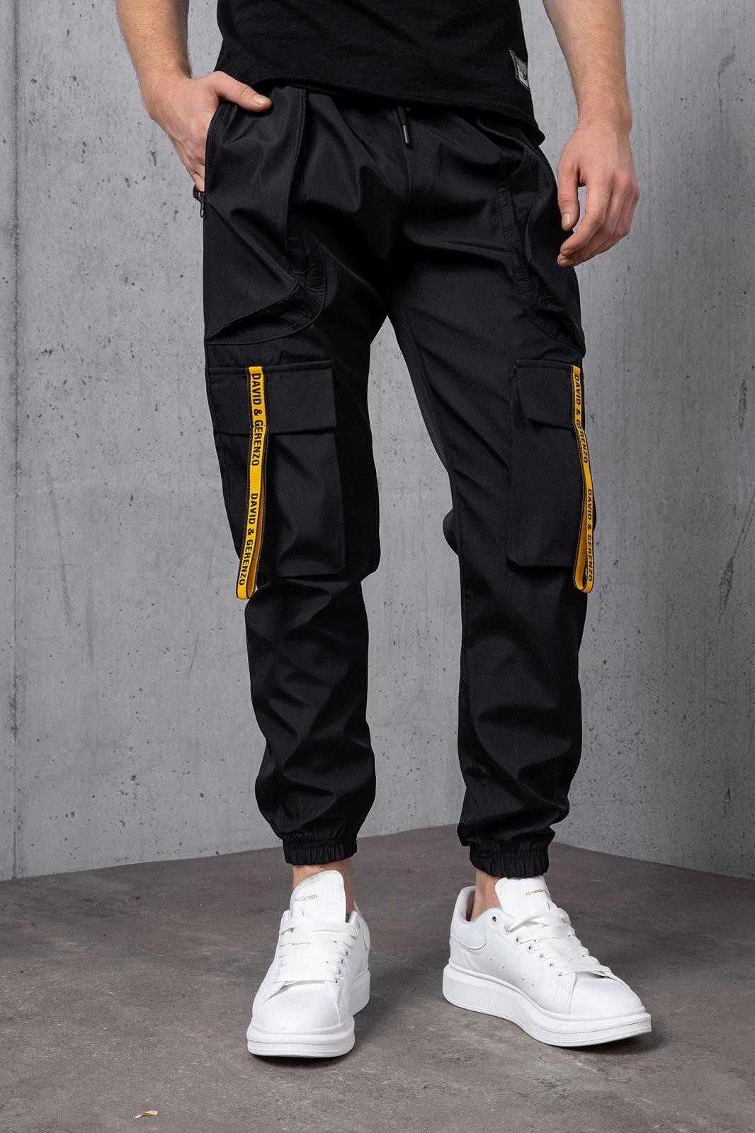 Siyah Paraşüt Pantolon