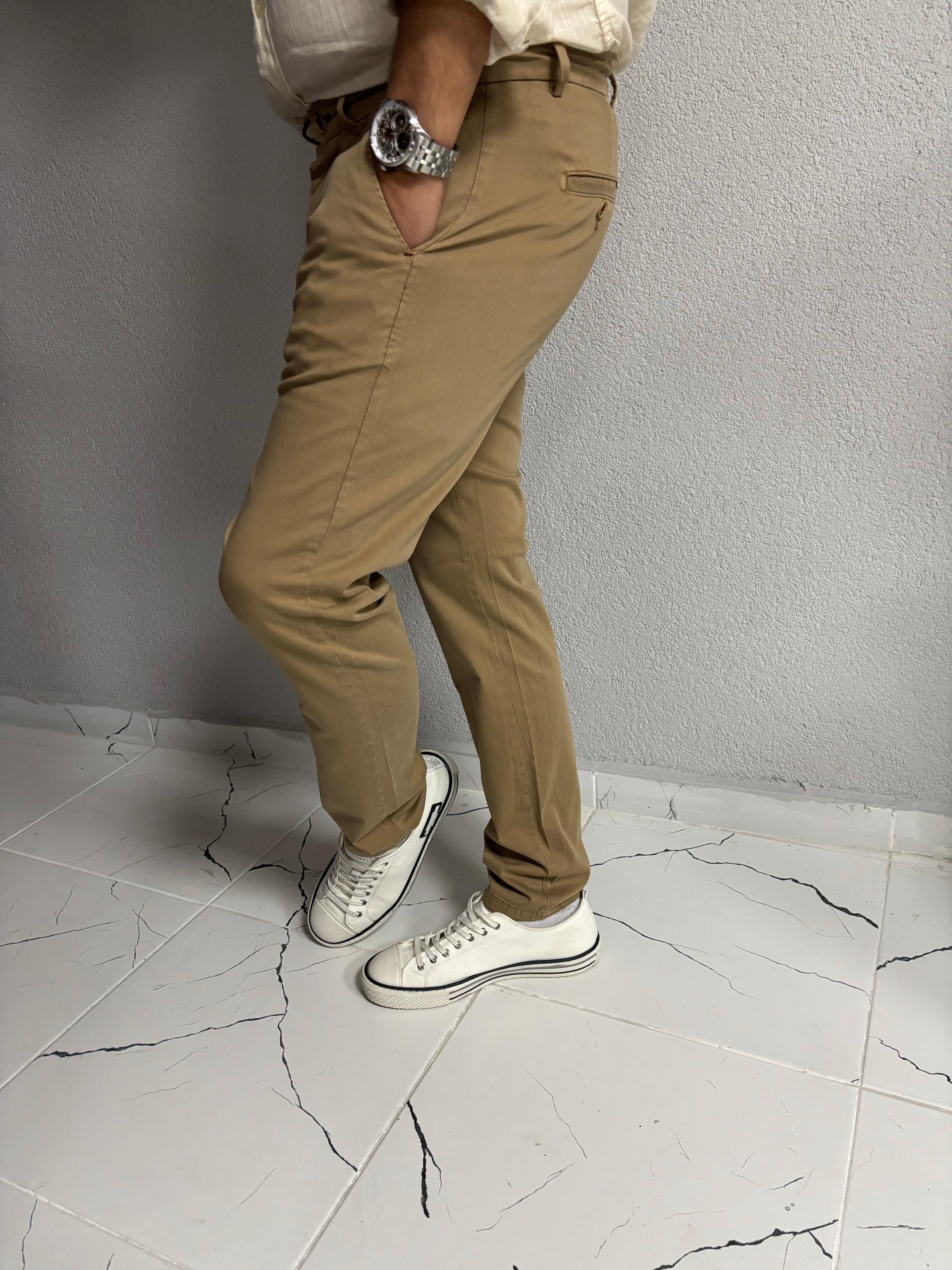 Kahverengi Kumaş Pantolon