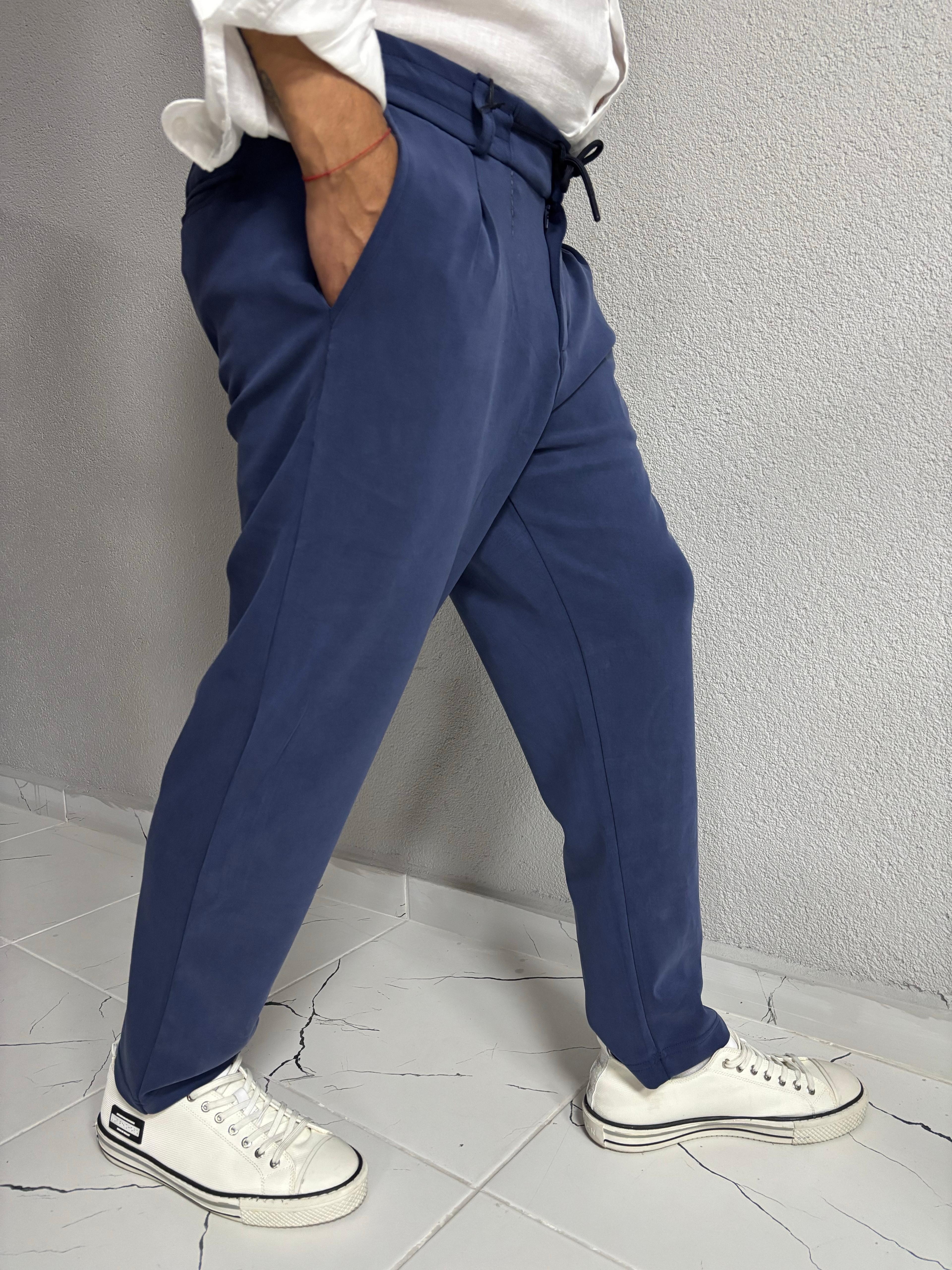 Modal Döküm Lacivert Pantolon