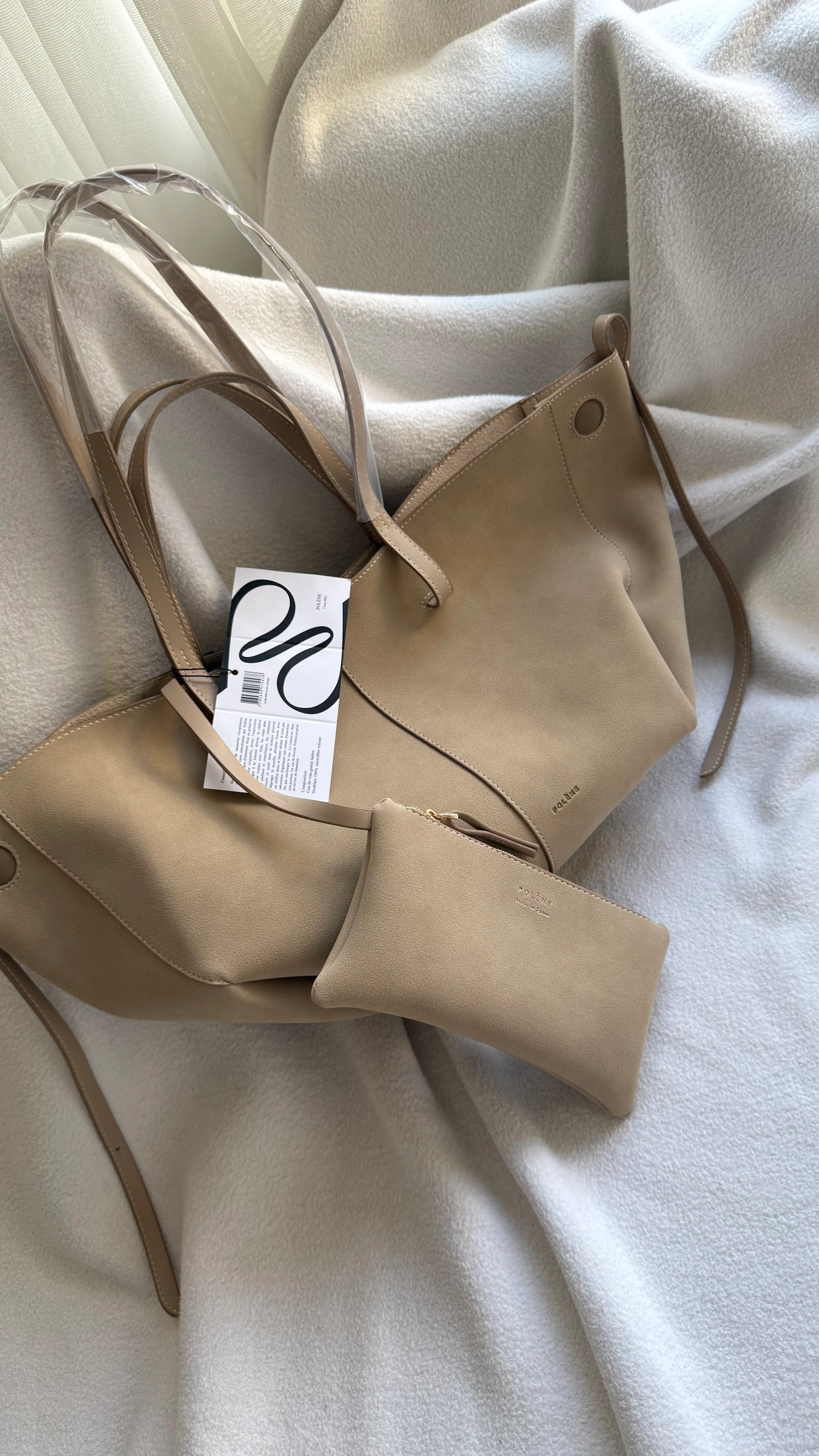 Polene Cyme Edition-SÜET BEJ