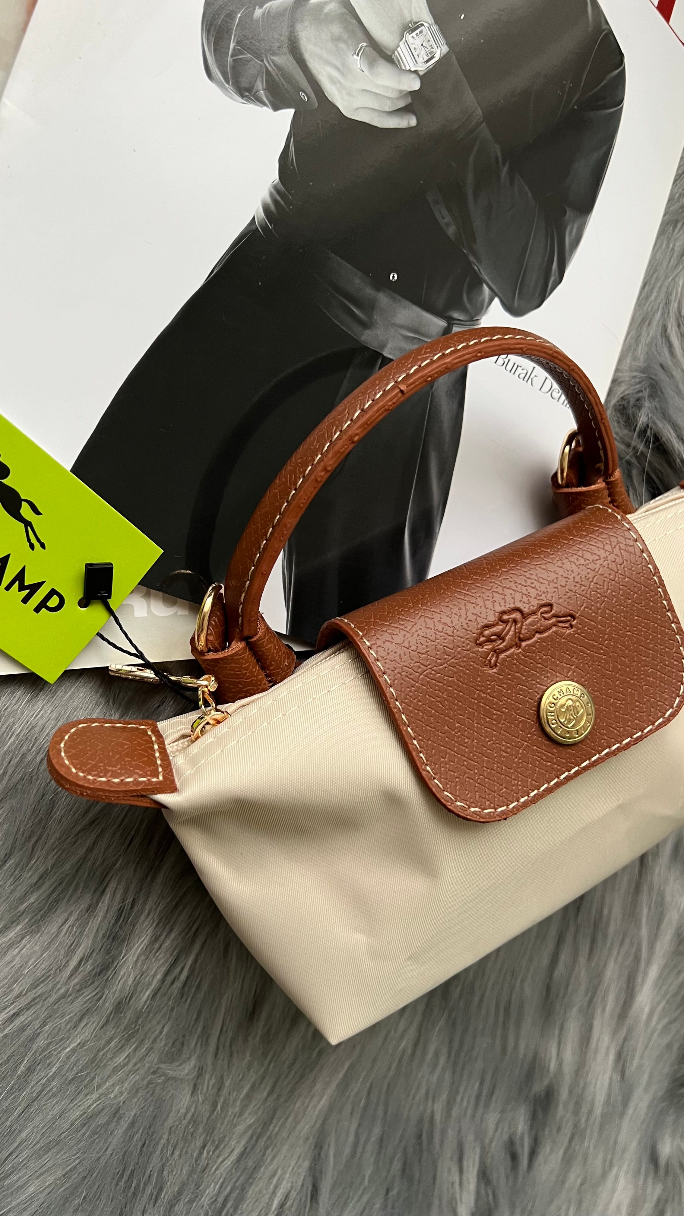 Longchamp Le Pliage Mini - Krem
