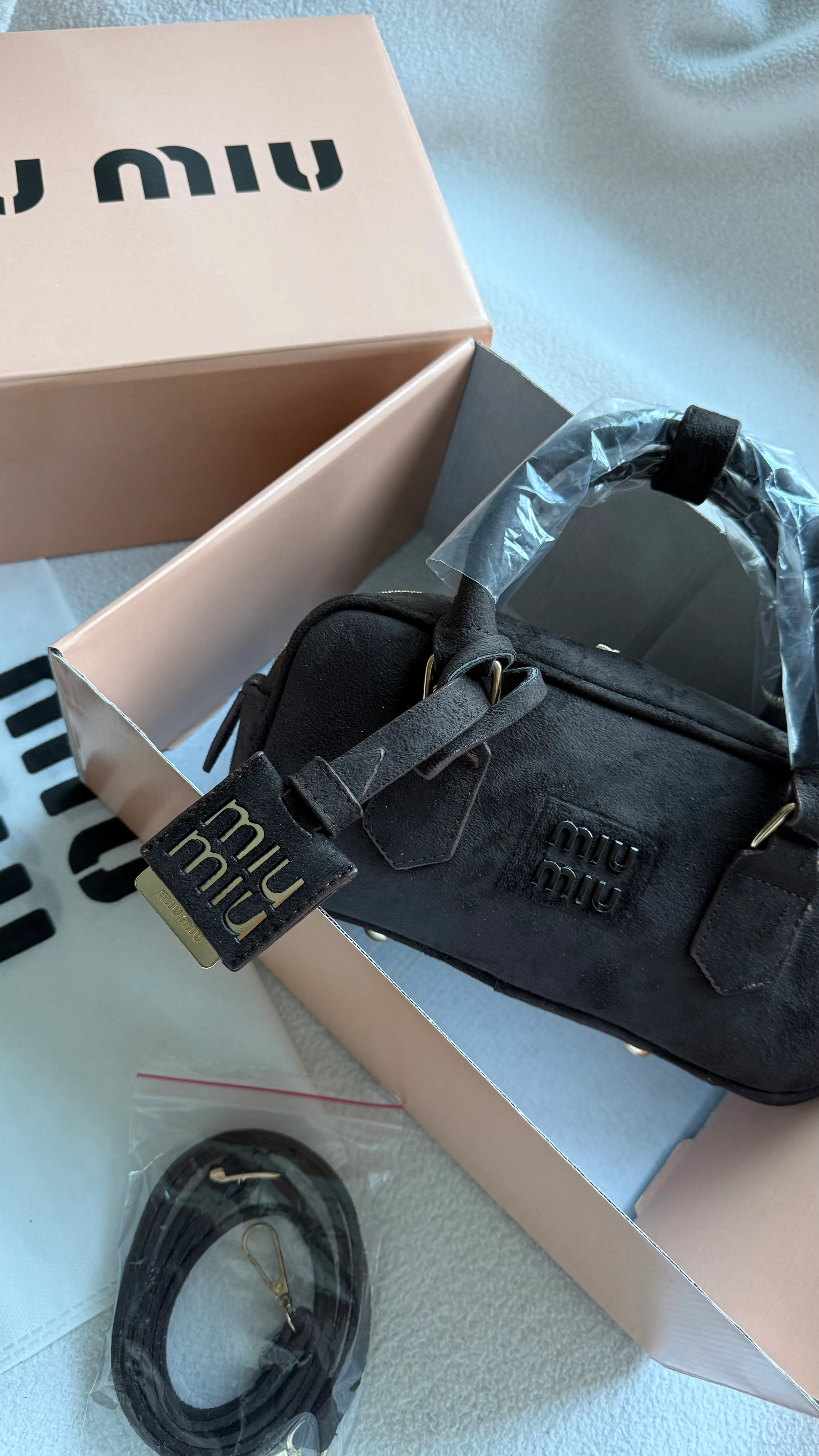 MiuMiu Süet Arcadie ACI KAHVE