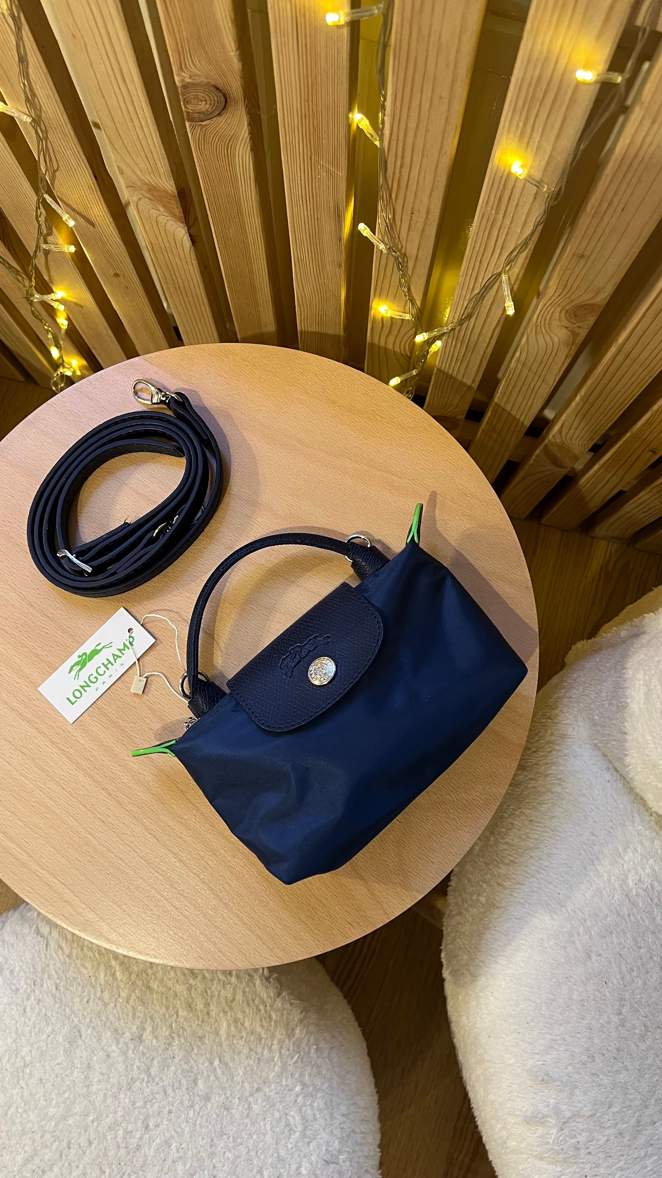Longchamp La Pliage Lacivert&Yeşil-MİNİ