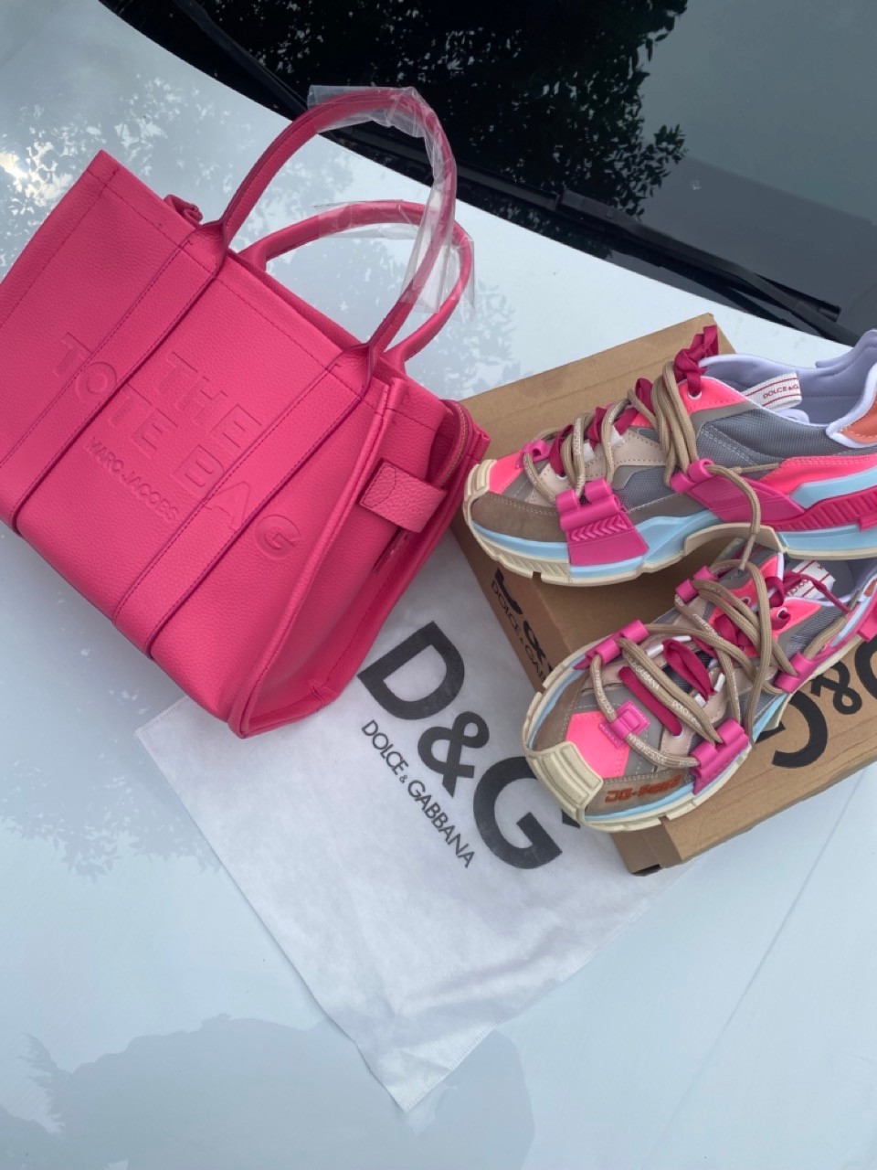 Pink DG & Pink Marc Jacobs Tote Bag