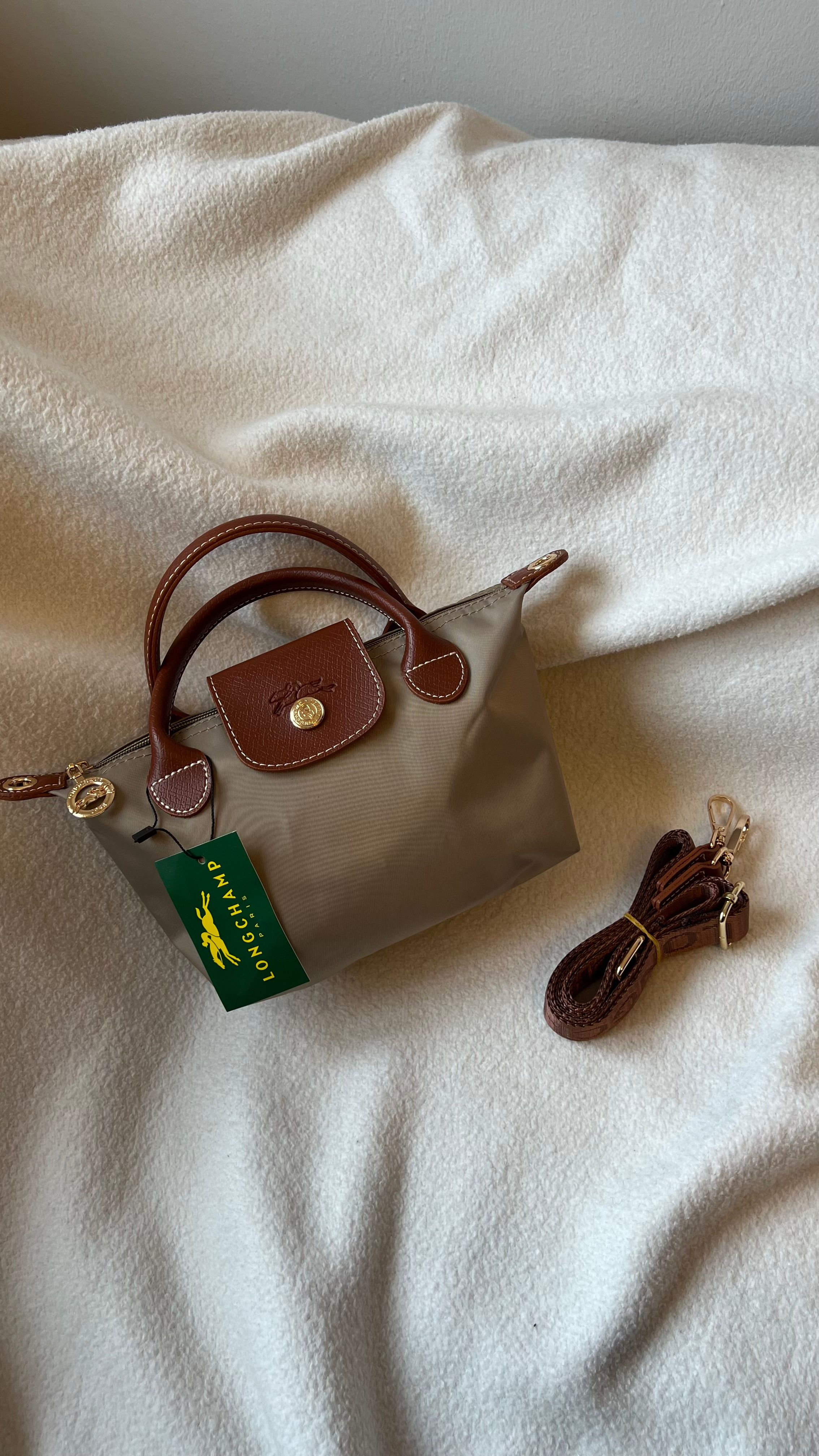 Longchamp La Pliage Mint Yeşili- XSmall Size