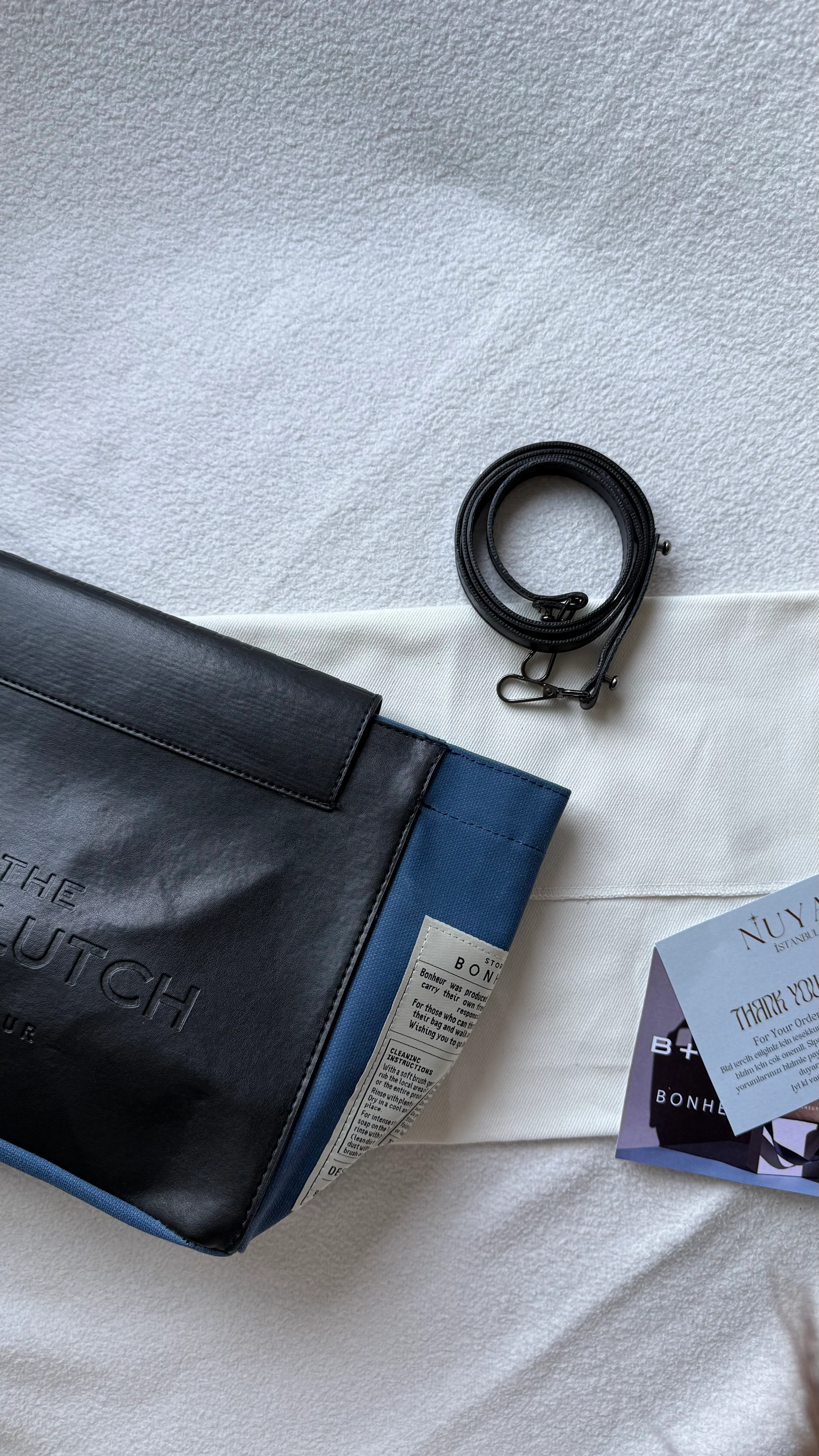 Bonheur Clutch+Bag N°6-PARİSİAN BLUE