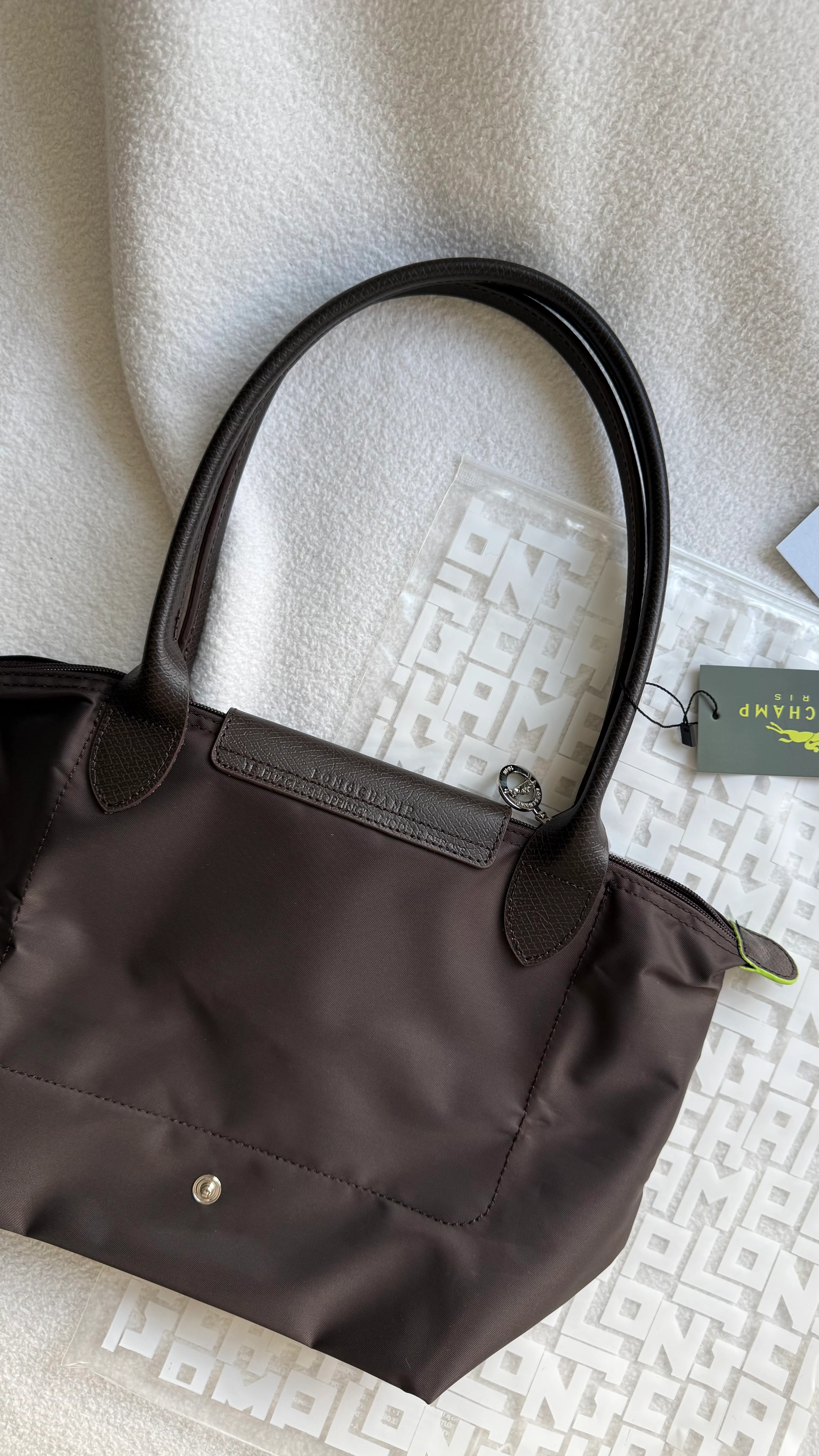 (İTHAL) LONGCHAMP LE PLİAGE TOTE-  MOCHA