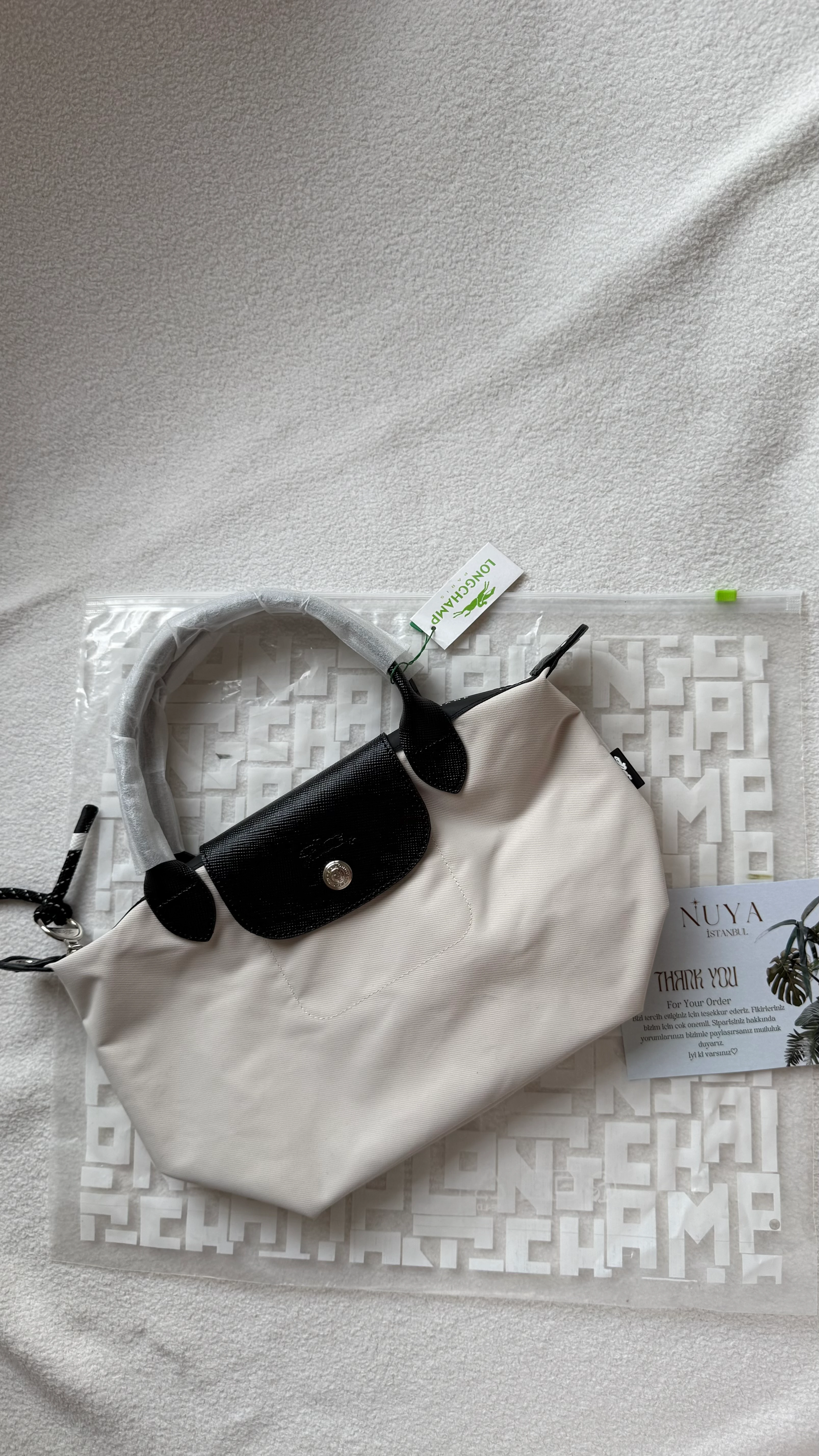 Longchamp Le Pliage Energy S Handbag - KREM