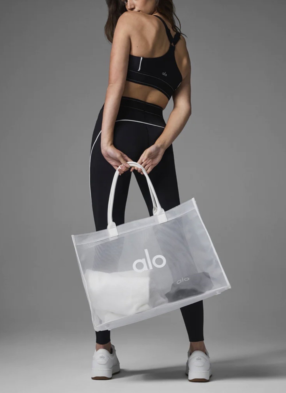 ALO YOGA SHEER TOTE-White