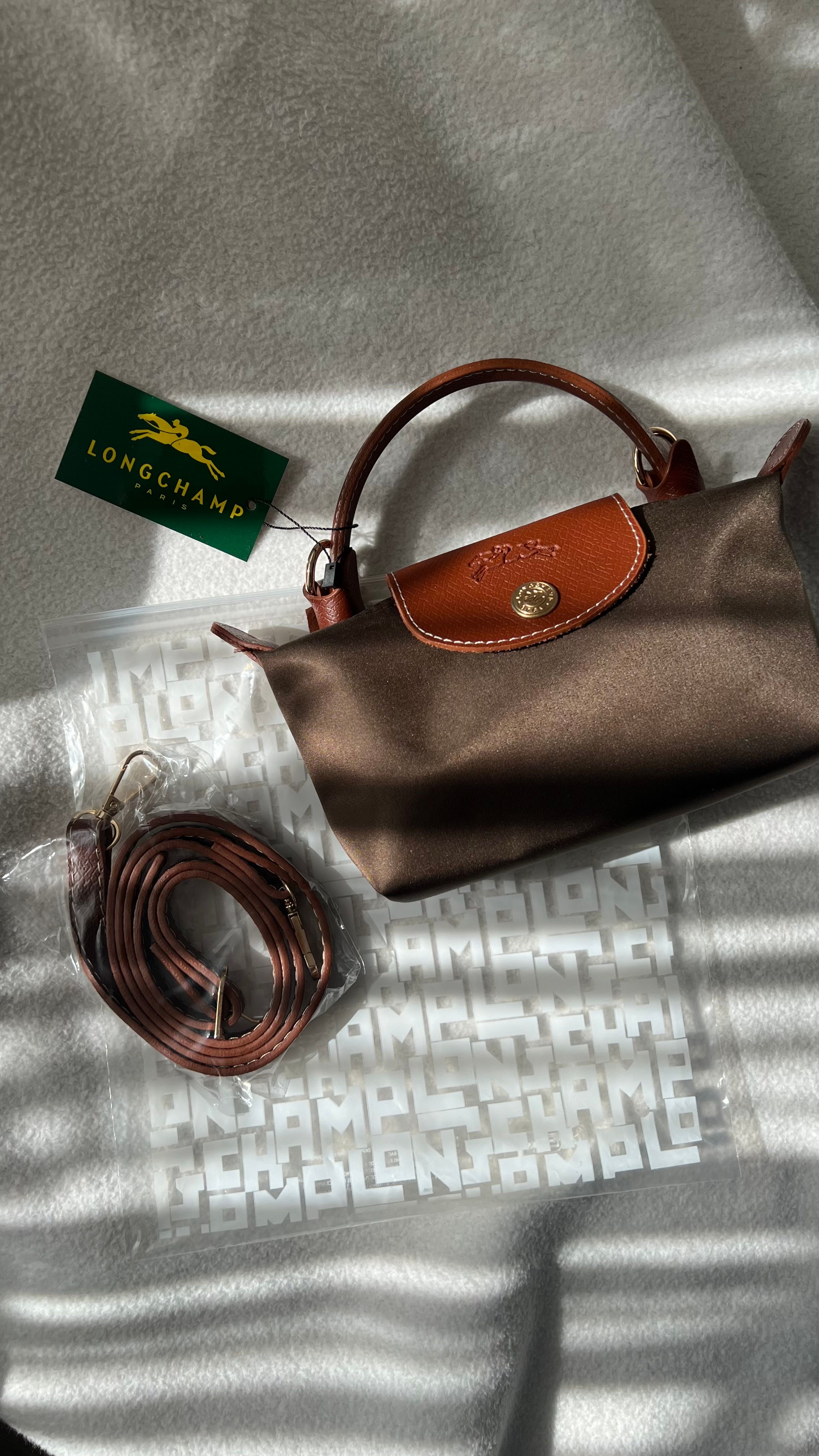  Longchamp Mini Pliage - Acı Kahve&Taba
