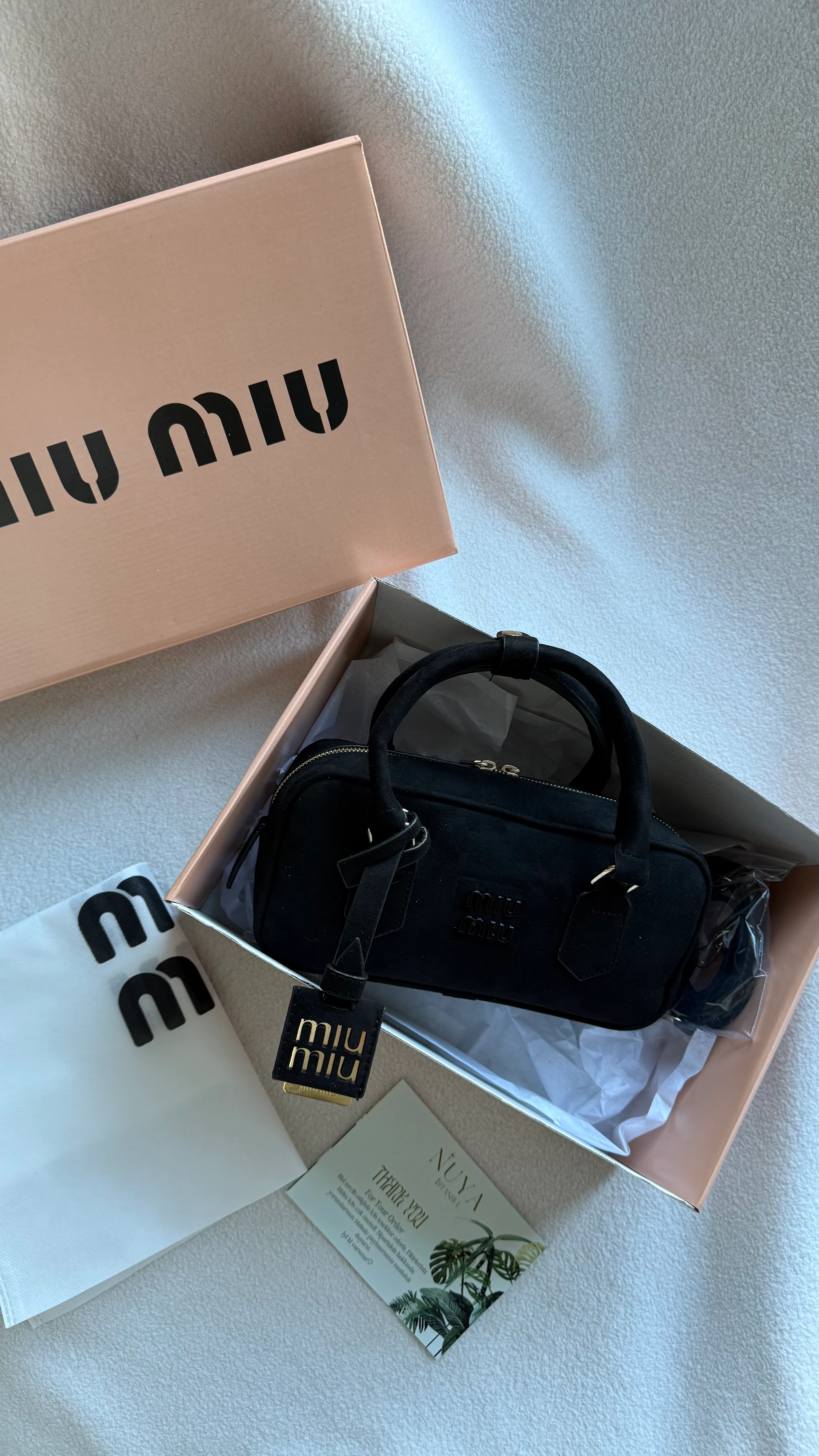 MiuMiu Süet Arcadie SİYAH