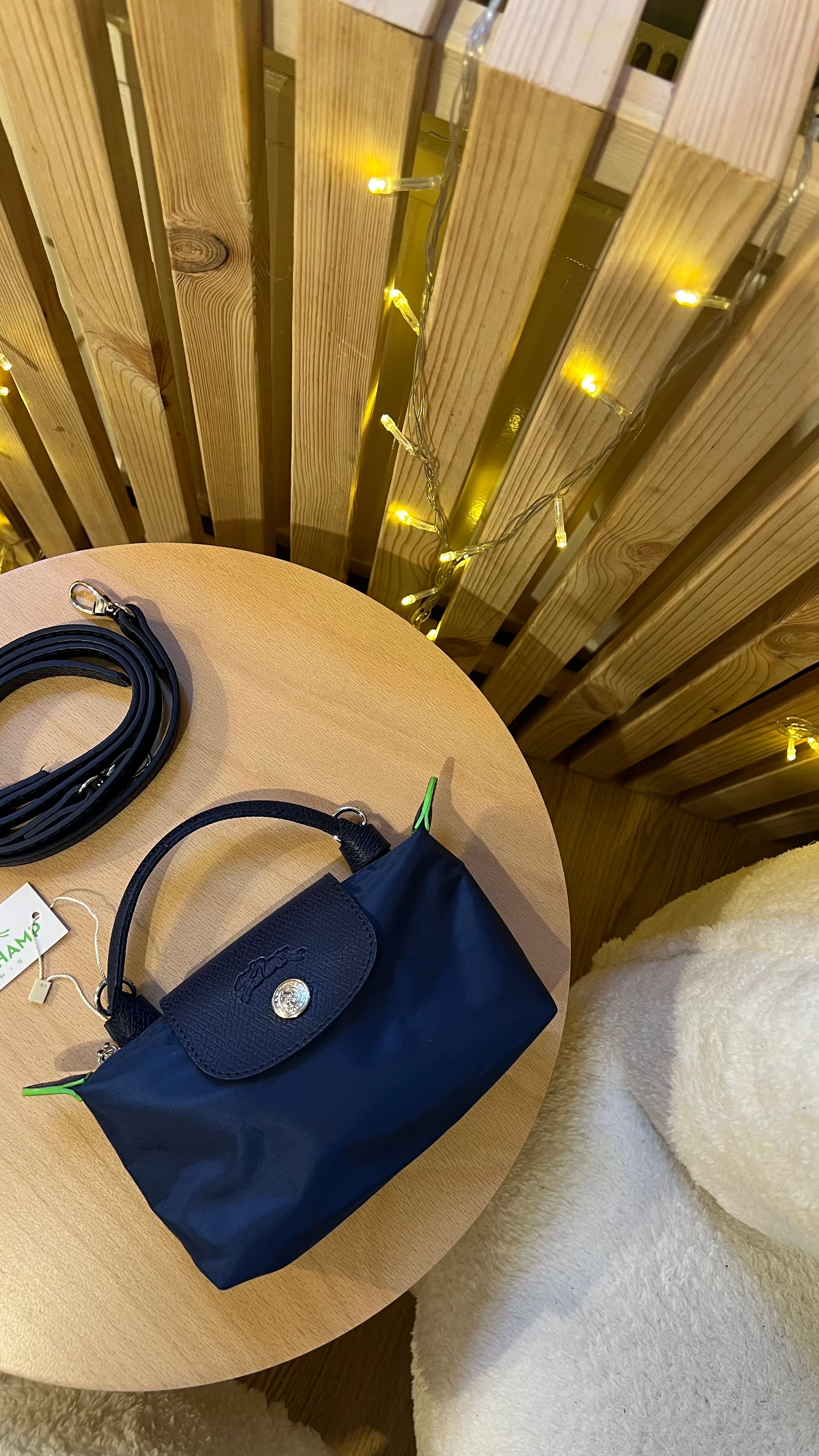 Longchamp La Pliage Lacivert&Yeşil-MİNİ