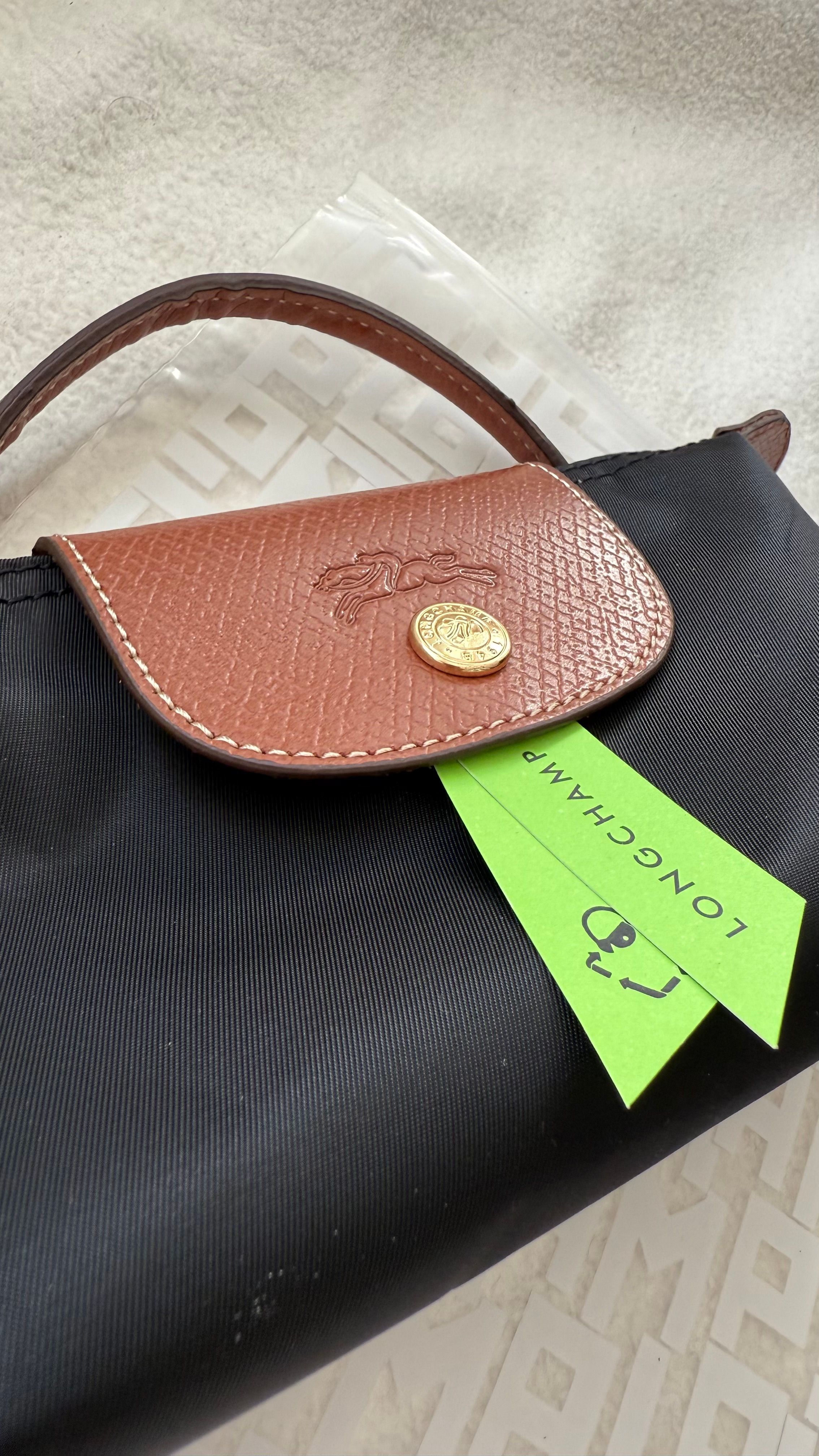 (İTHAL)Longchamp Le Pliage ORJ. Pouch - SİYAH