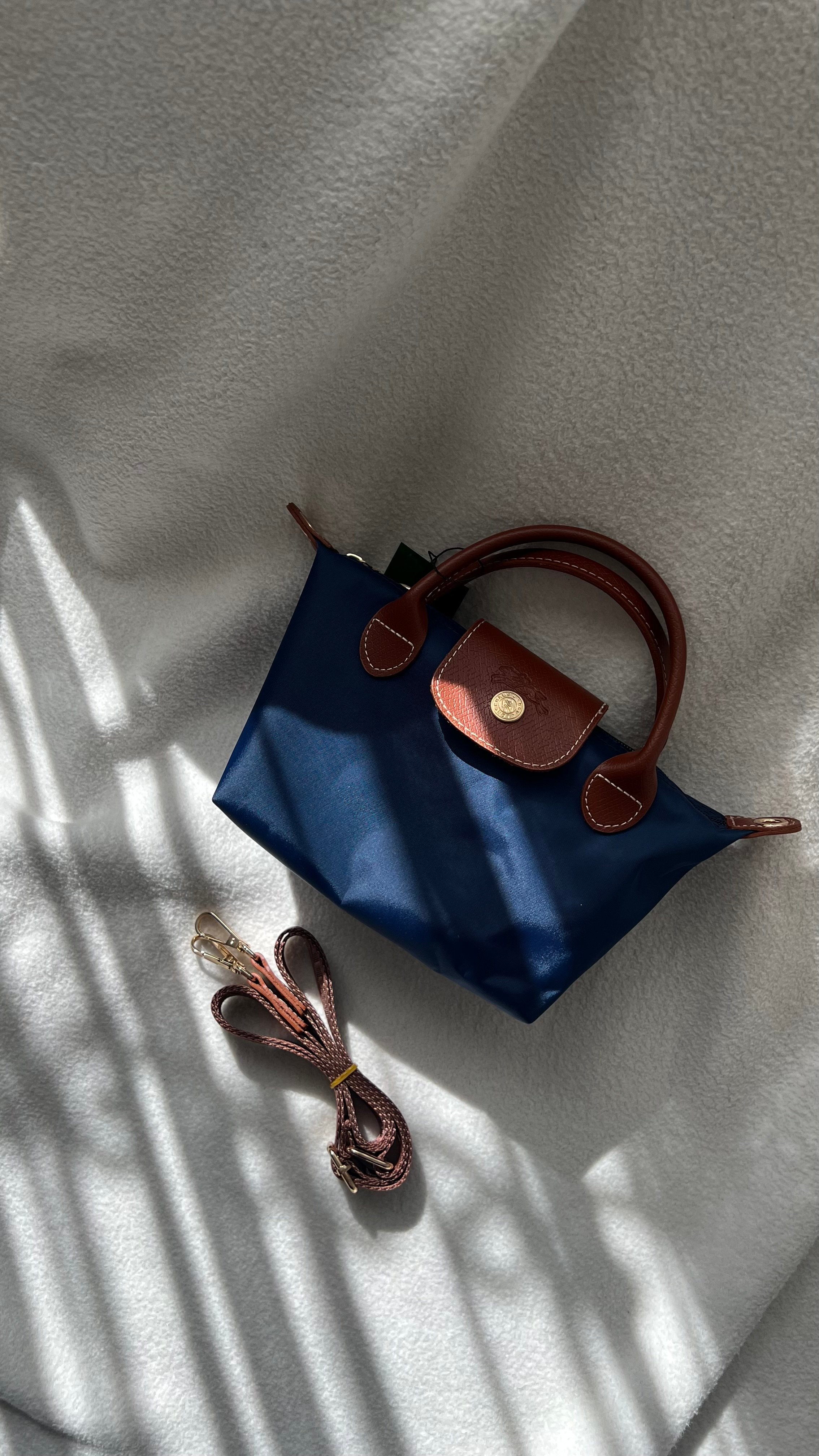 Longchamp La Pliage Lacivert- XSmall Beden
