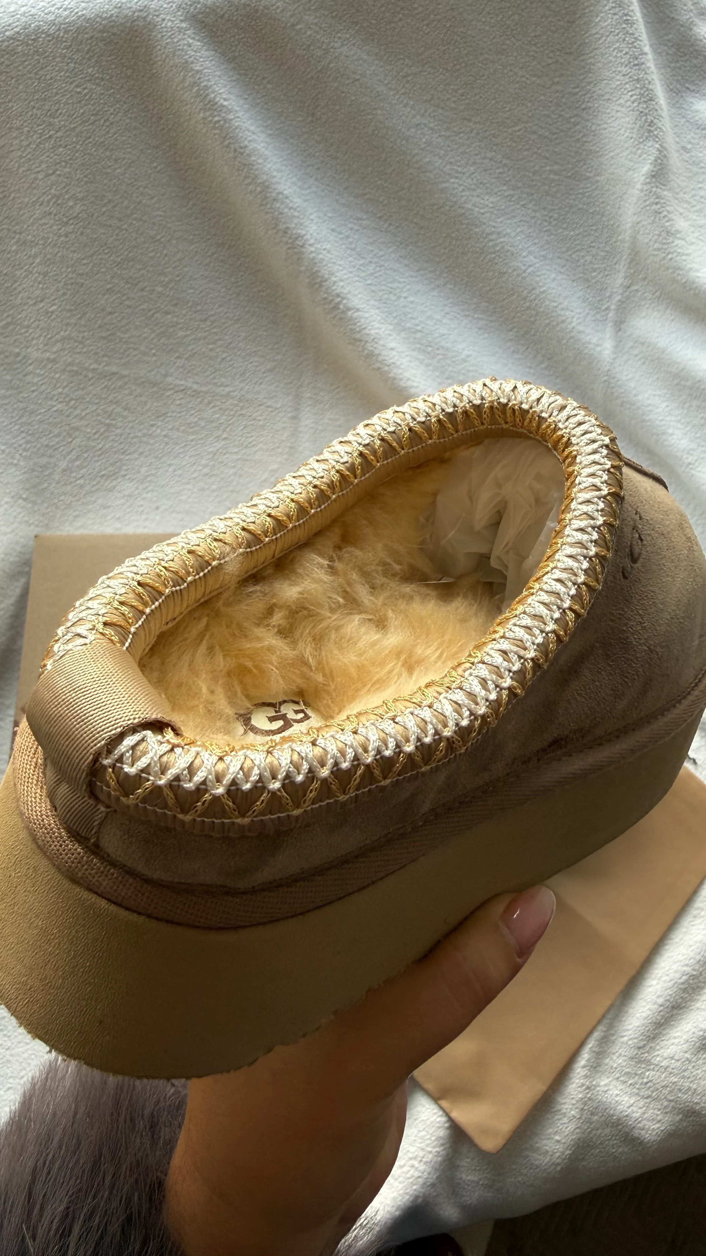 UGG TAZZ VİZON (GERÇEK KÜRK/GERÇEK DERİ) - DAR KALIP