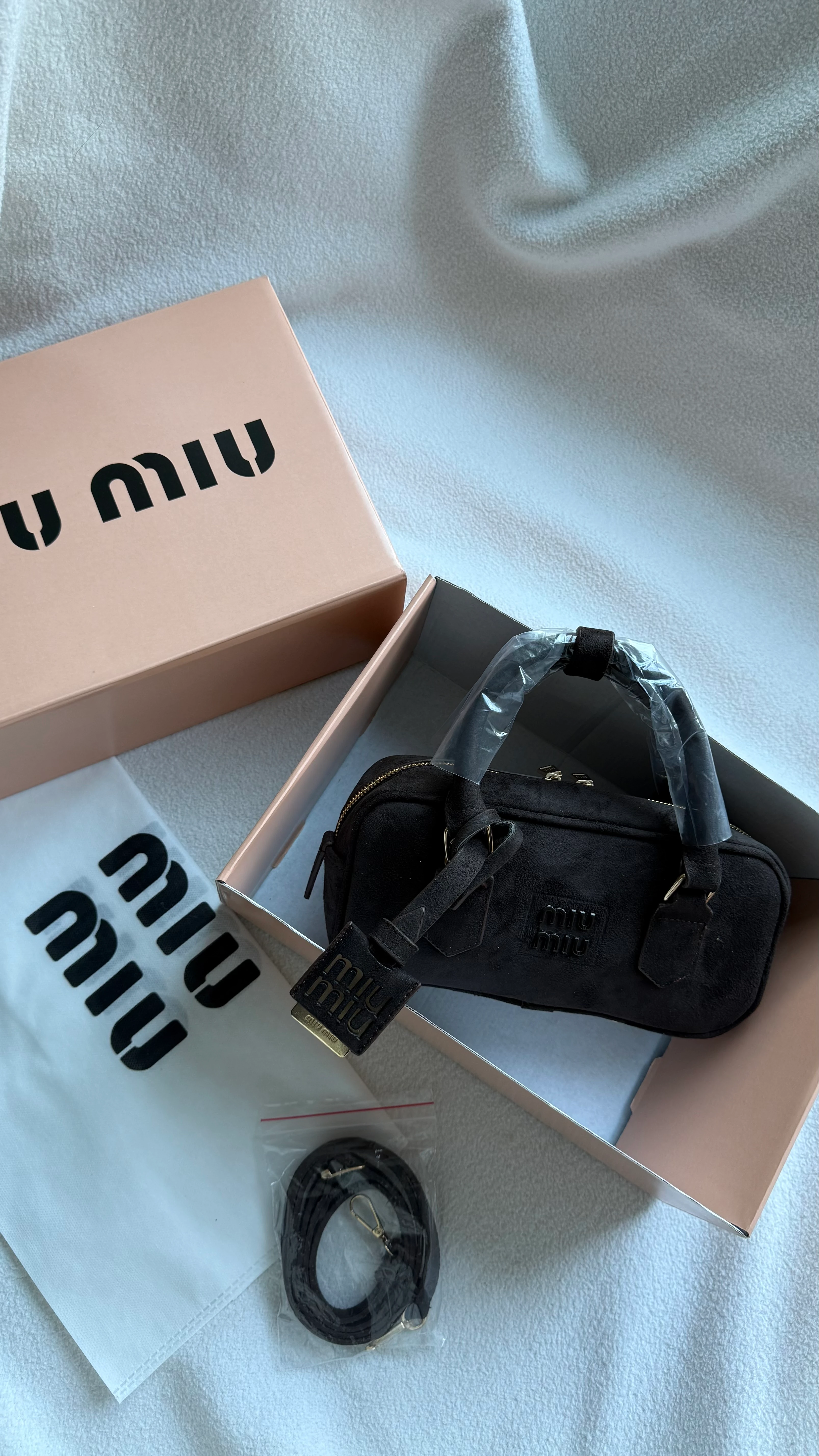 MiuMiu Süet Arcadie ACI KAHVE