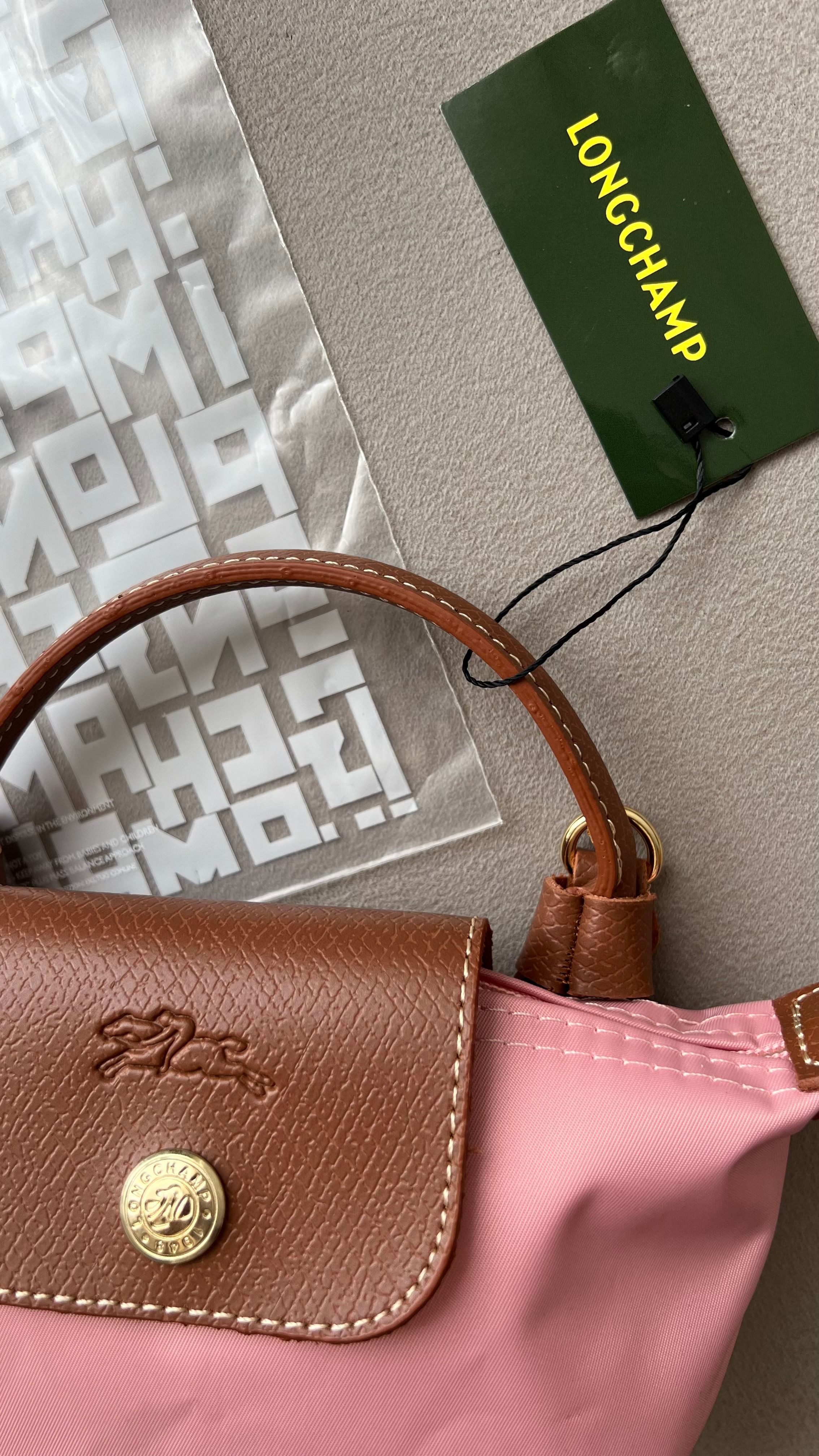 Longchamp Le Pliage Mini - Pembe