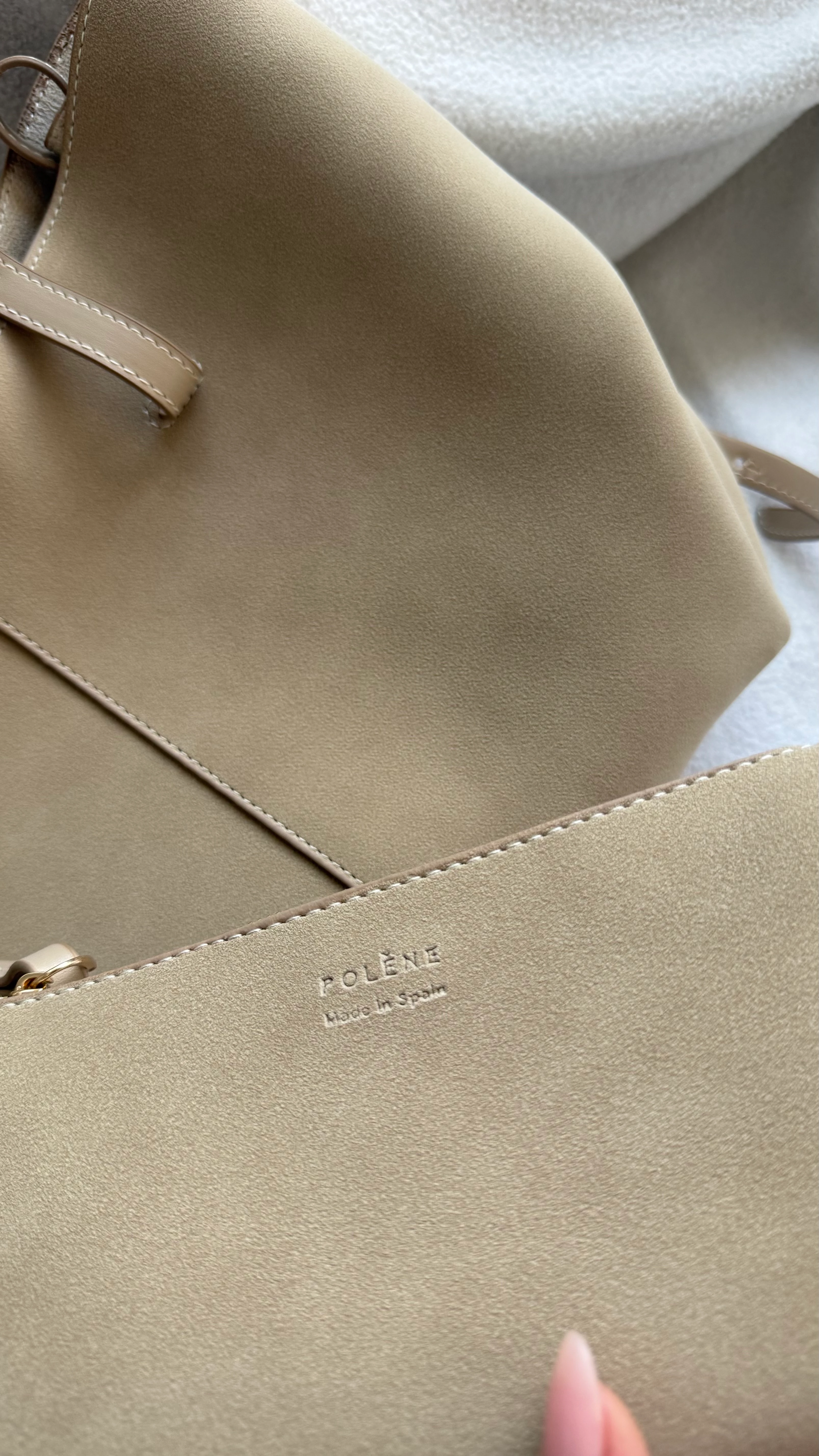 Polene Cyme Edition-SÜET BEJ