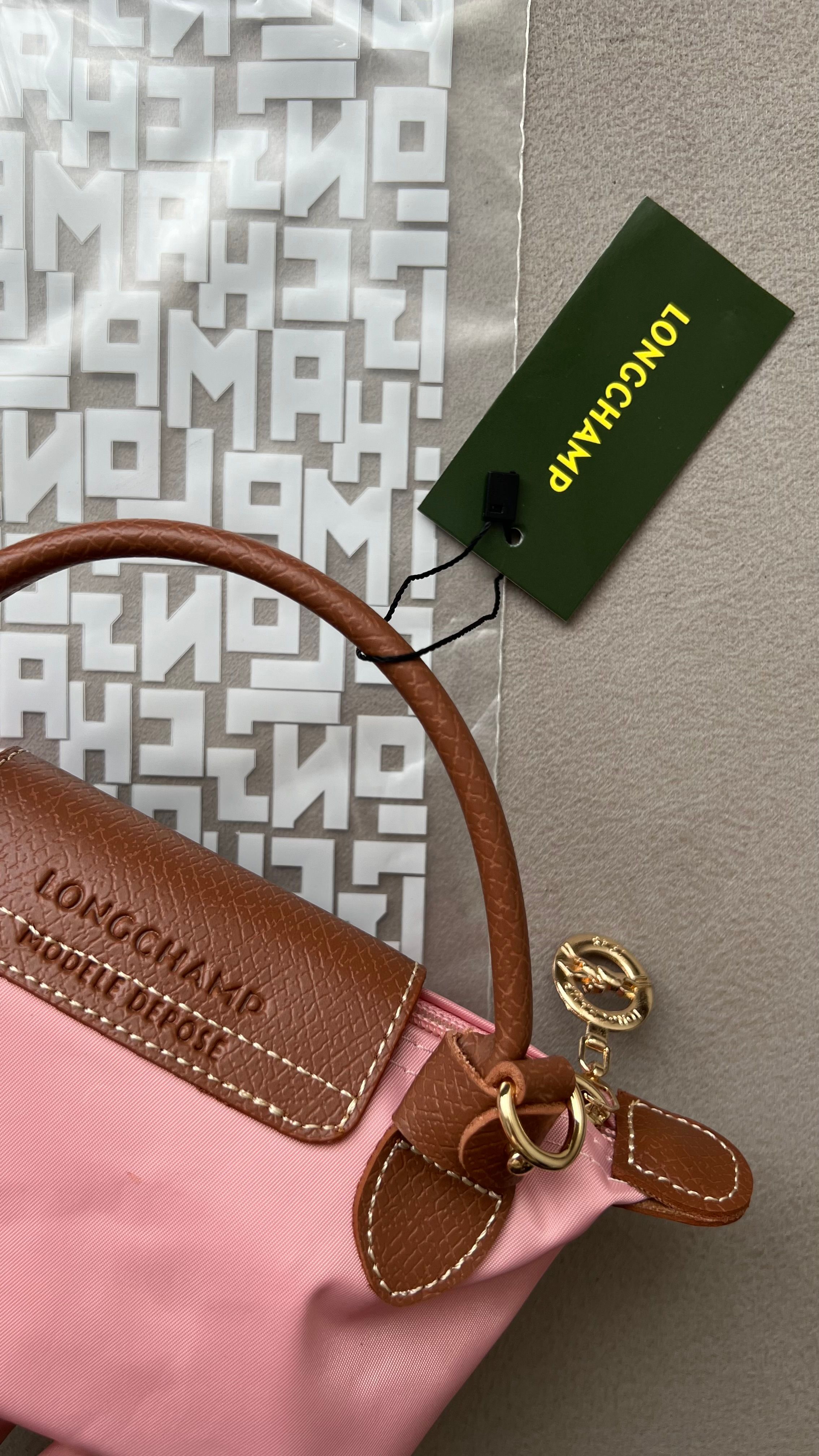 Longchamp Le Pliage Mini - Pembe
