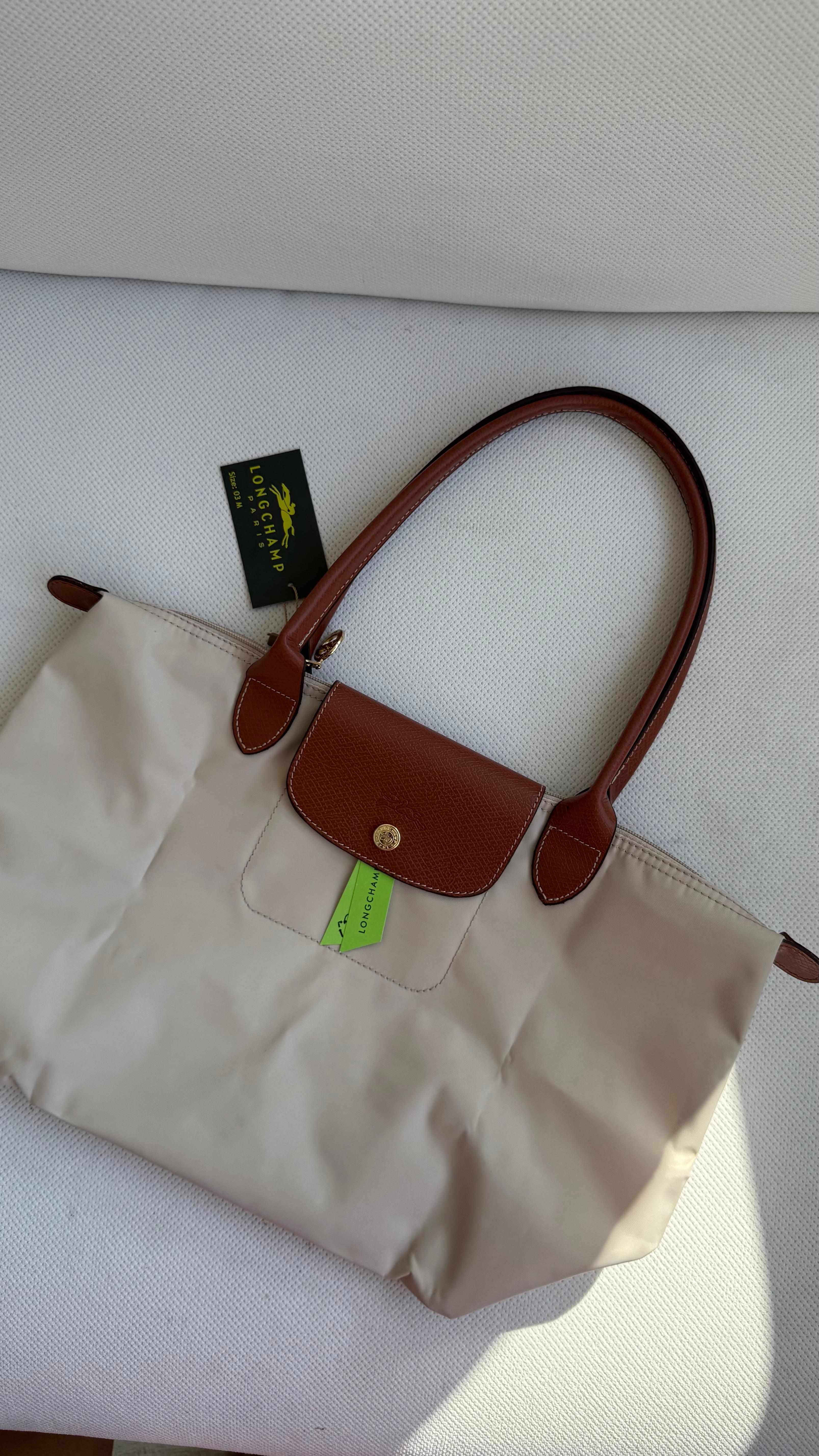 (İTHAL) Le Pliage Original Tote - KREM