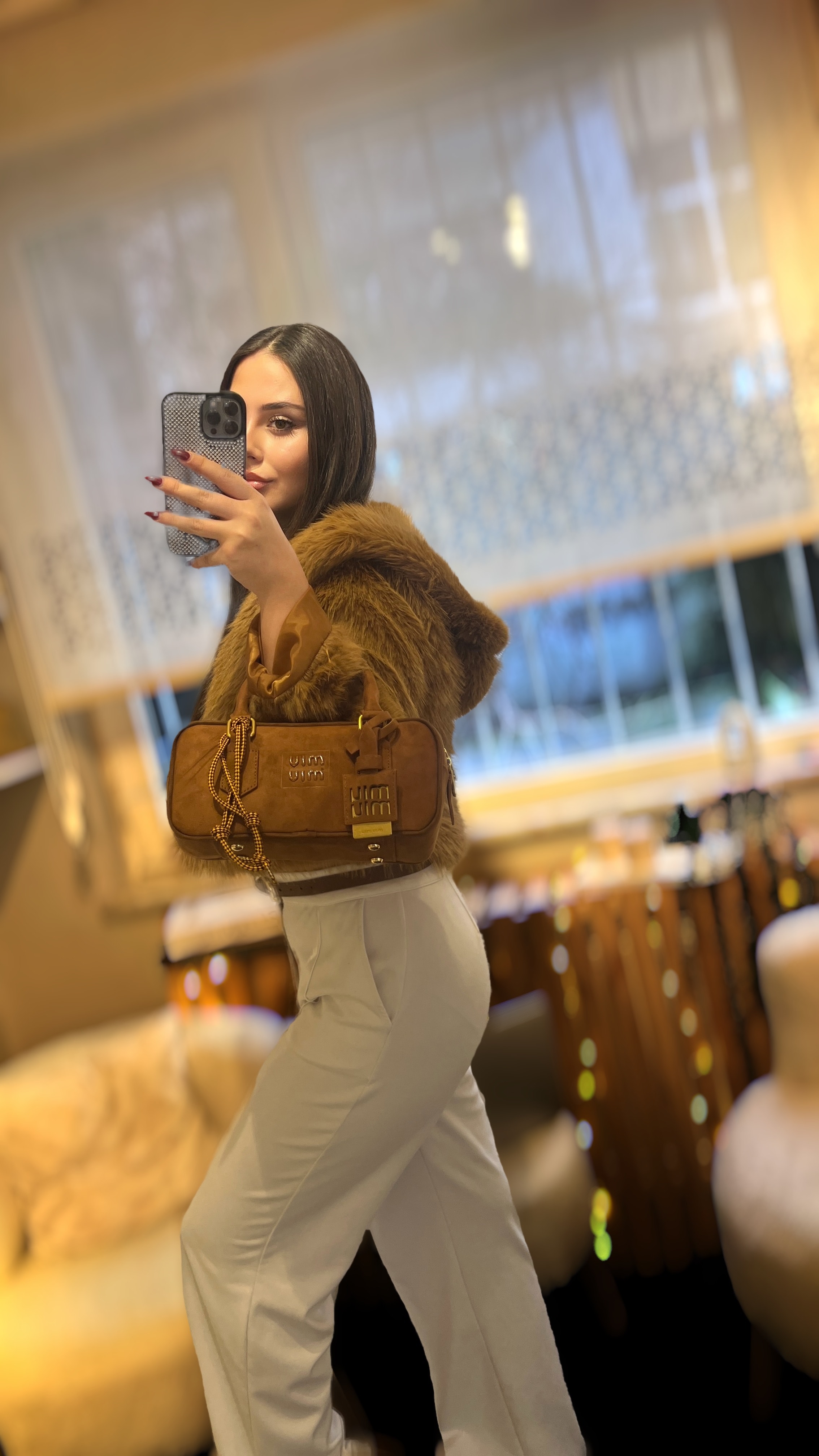 MiuMiu Süet Arcadie Taba 