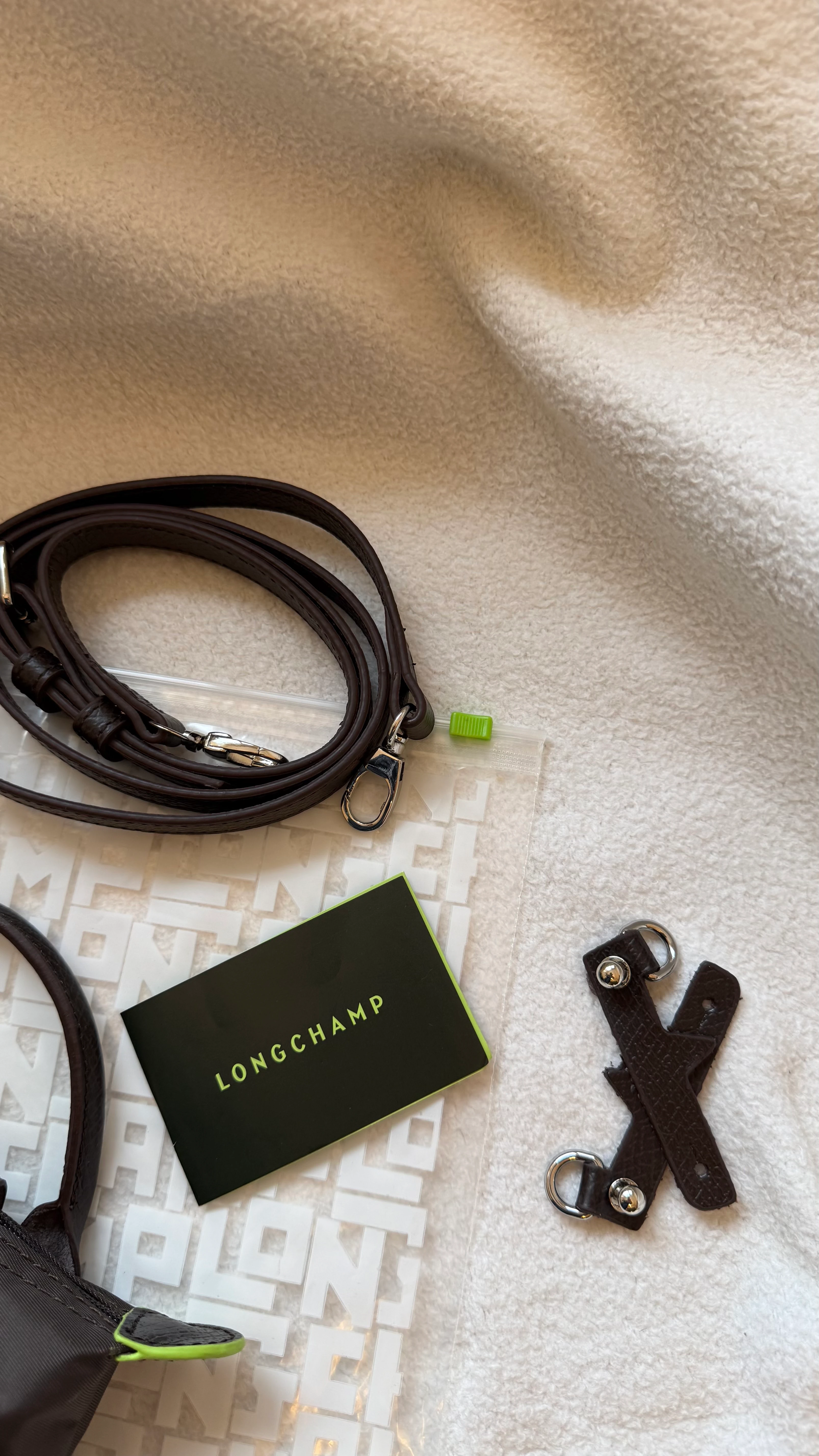 (İTHAL)Longchamp Le Pliage POUCH - MOCHA 