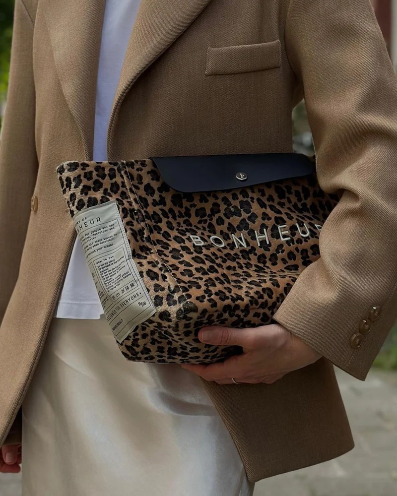 Bonheur Clutch+Bag N°6 LEOPARD