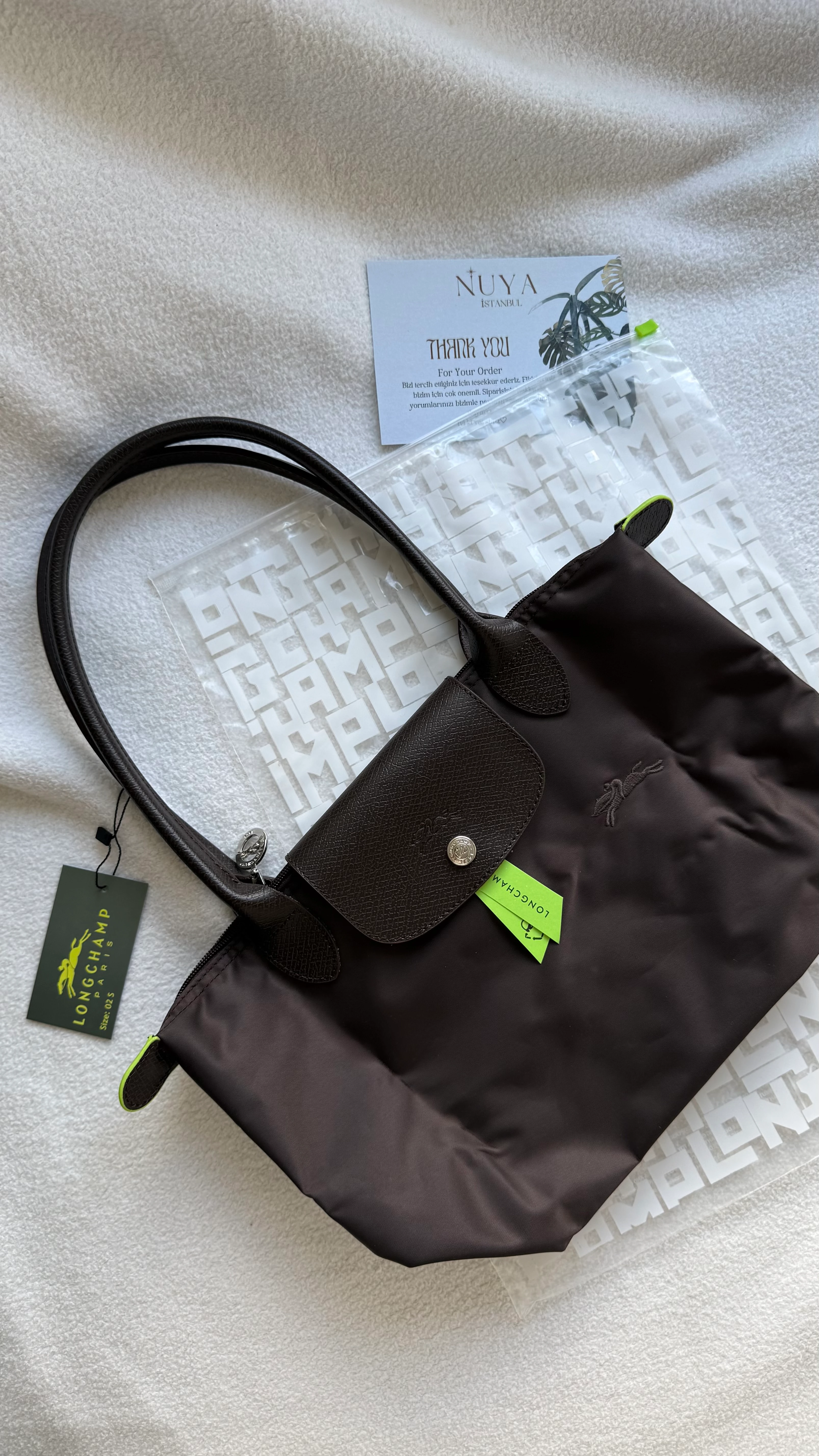 (İTHAL) LONGCHAMP LE PLİAGE TOTE-  MOCHA