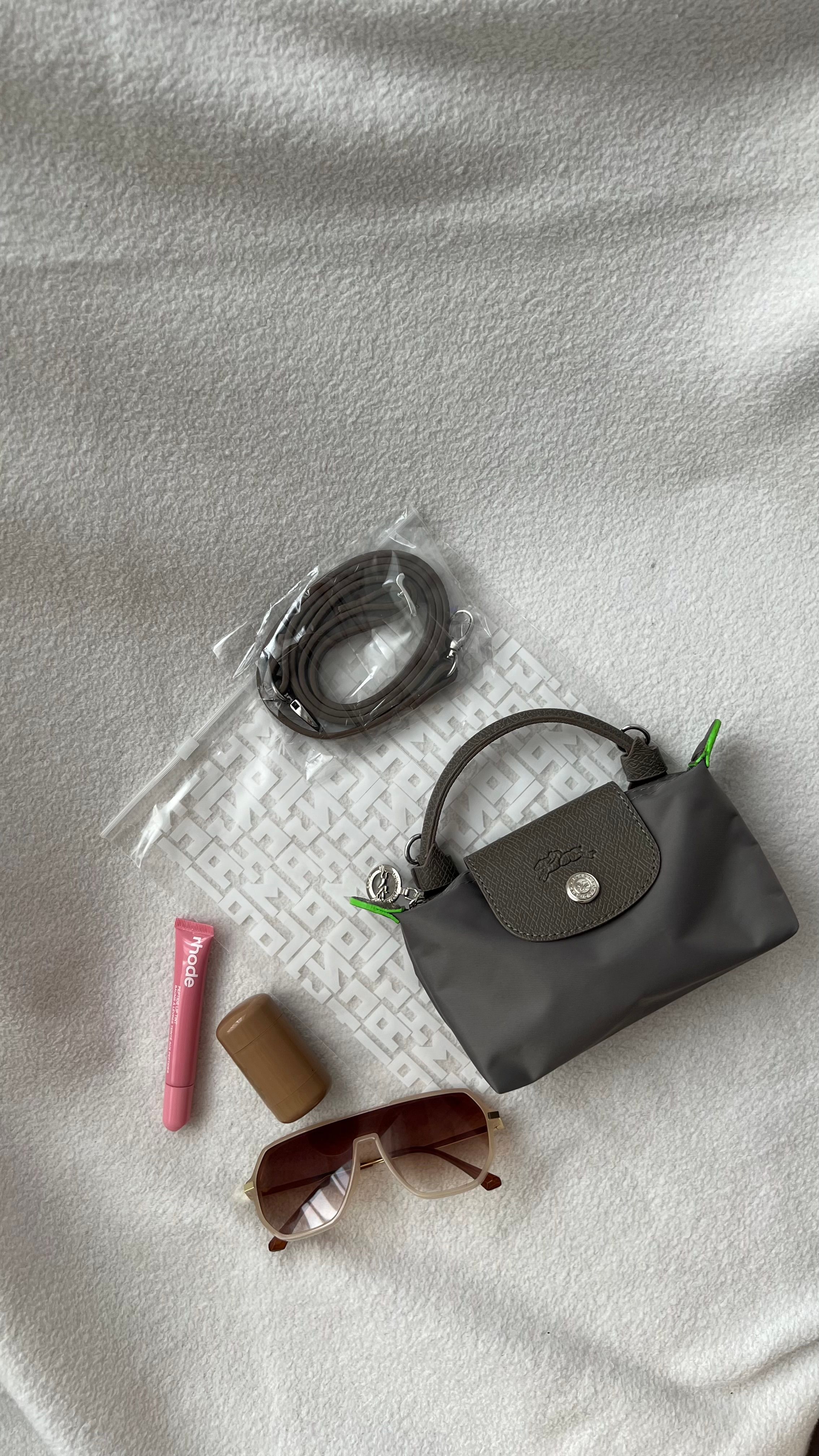 Longchamp La Pliage Mini Vizon&Yeşil
