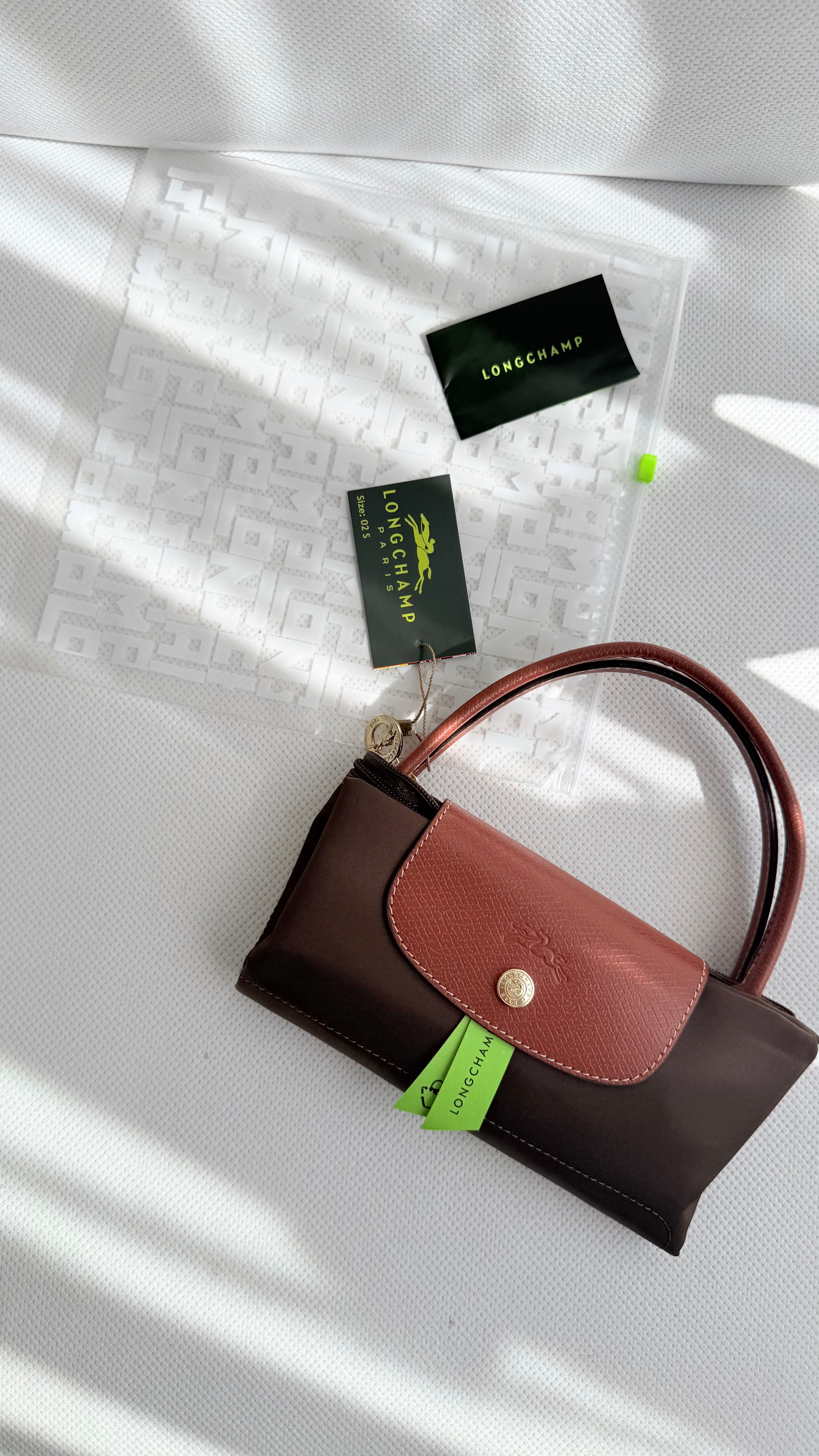 (İTHAL) Le Pliage Original Handbag Kısa Sap-KAHVERENGİ (S BEDEN)