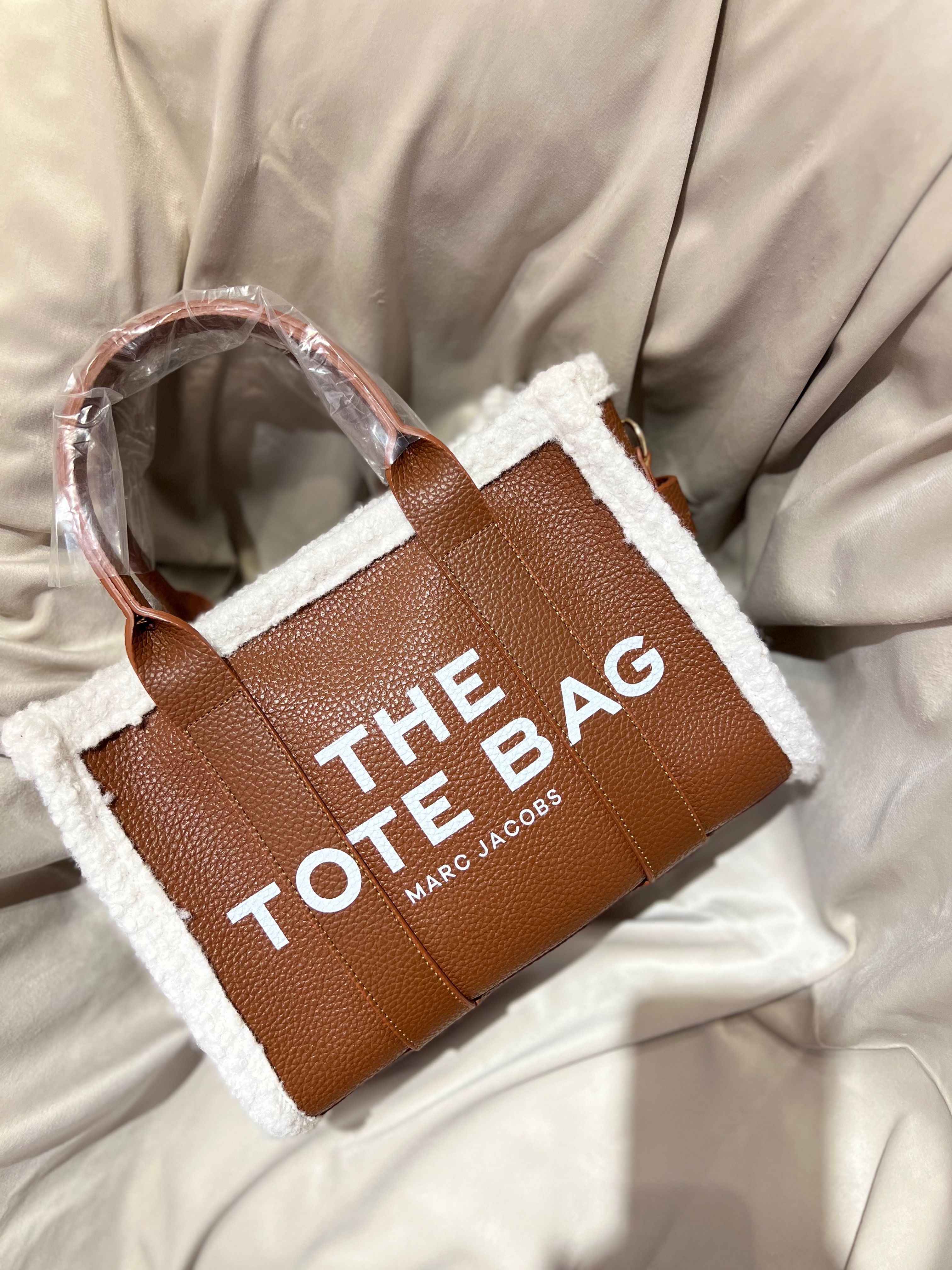 MARC J. TOTE BAG KAHVE - DERİ/PELUŞ 