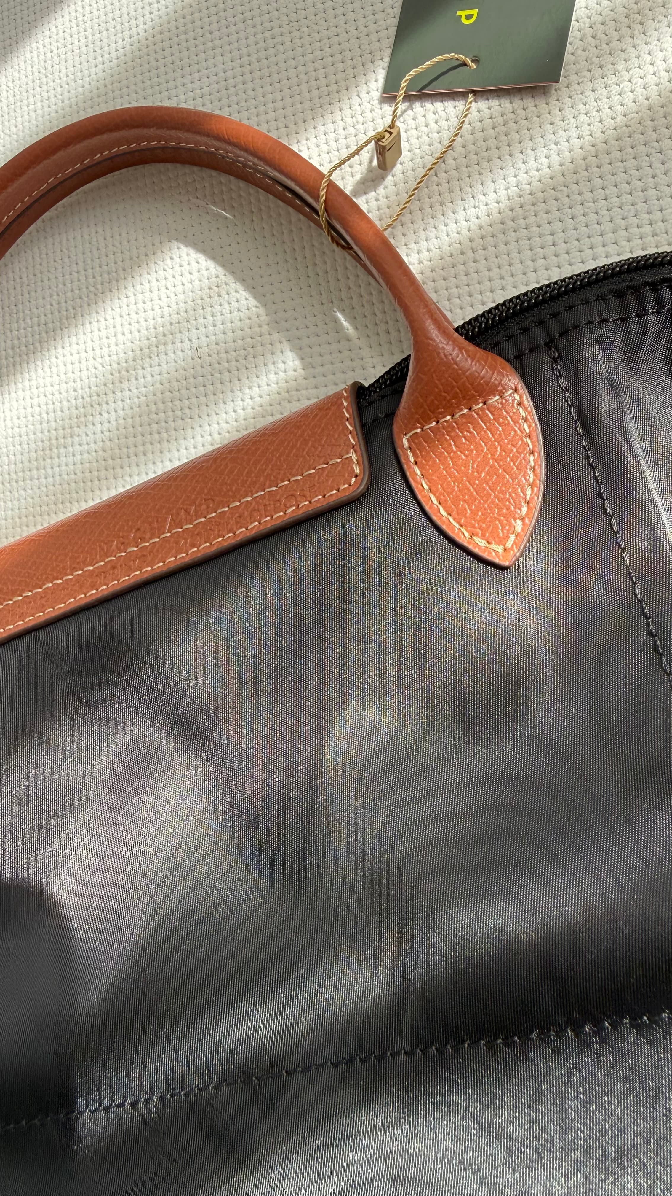 (İTHAL) Le Pliage Original Handbag Kısa Sap-Siyah (S BEDEN)