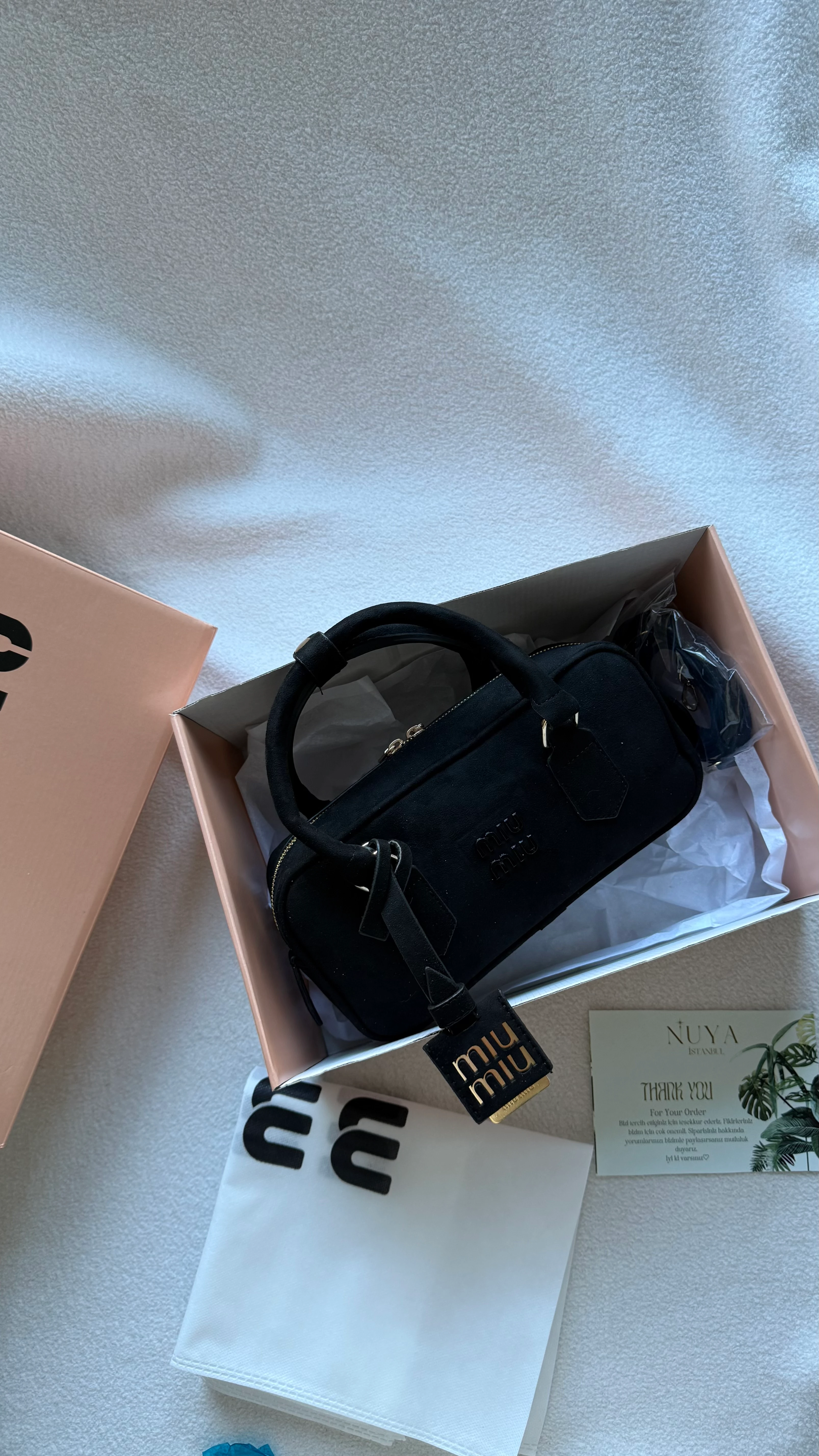 MiuMiu Süet Arcadie SİYAH