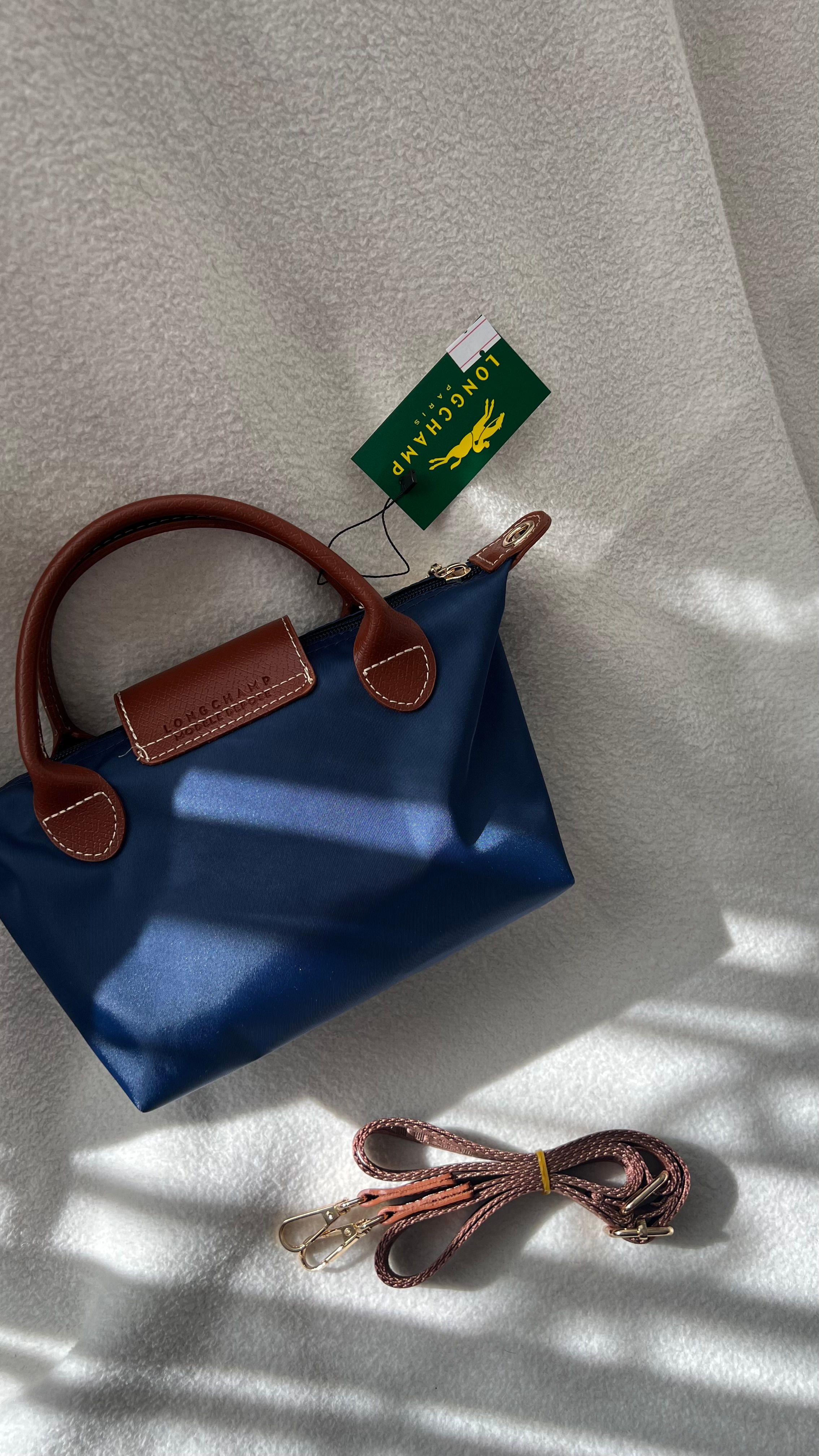 Longchamp La Pliage Lacivert- XSmall Beden