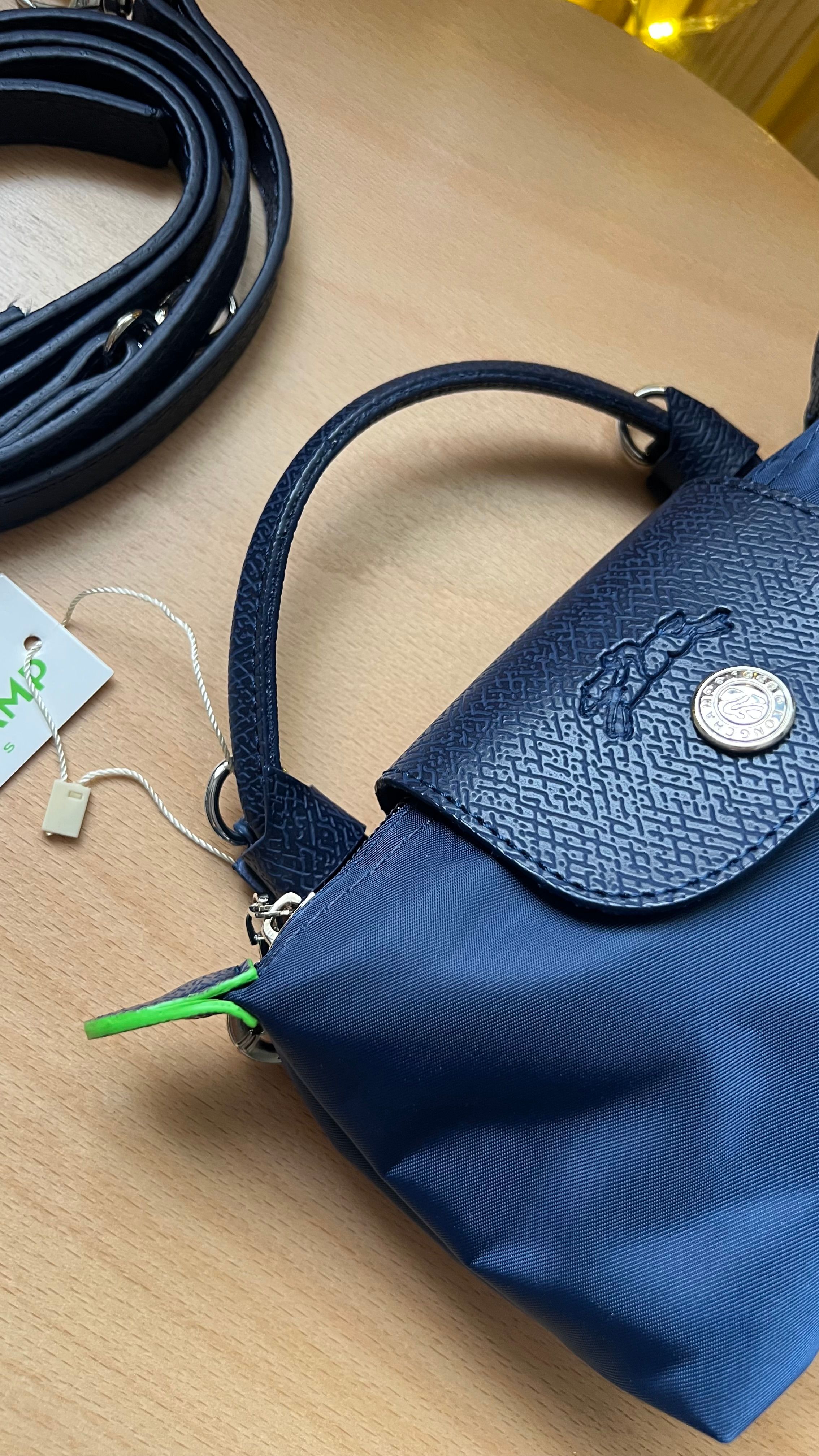 Longchamp La Pliage Lacivert&Yeşil-MİNİ