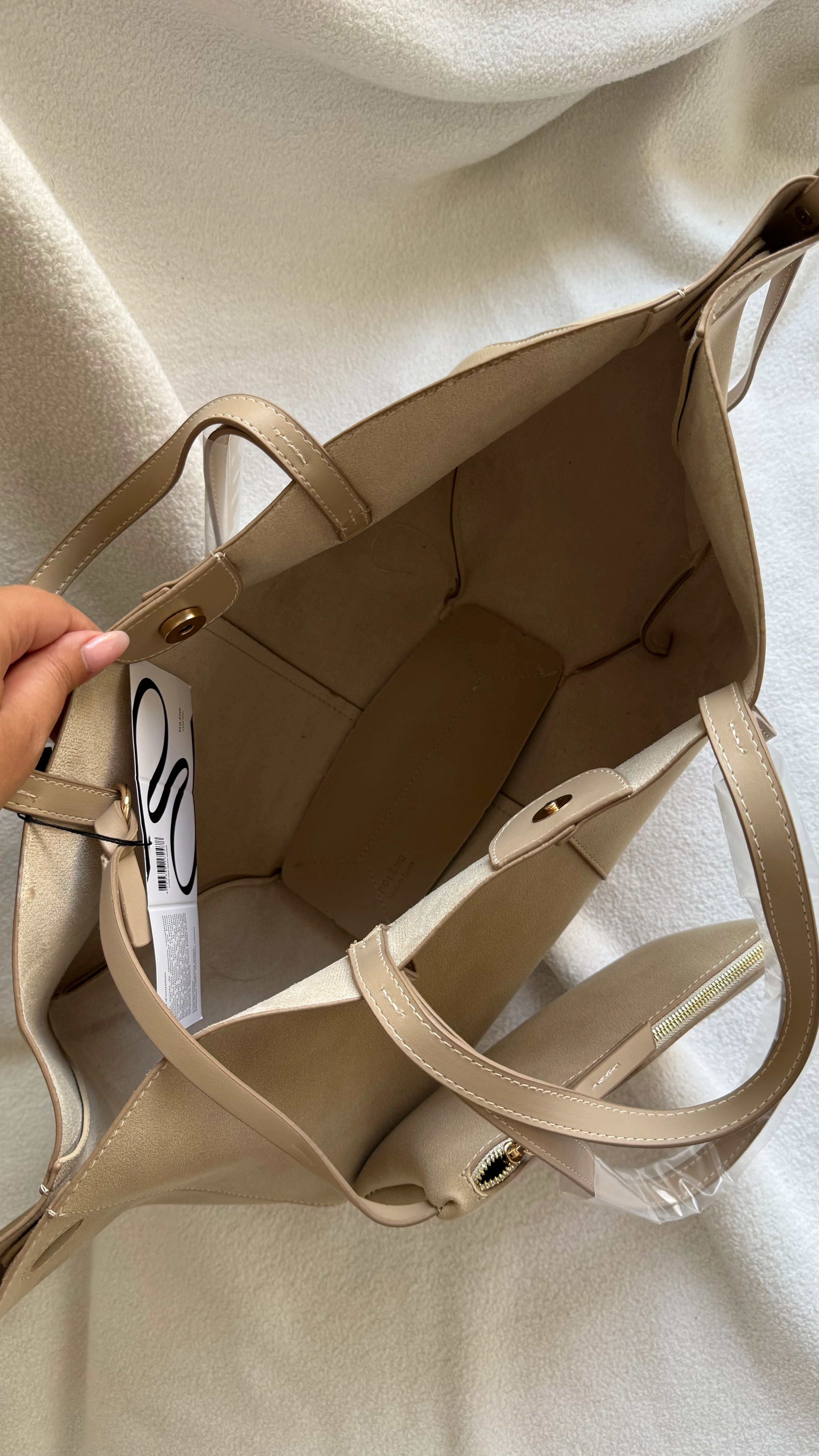 Polene Cyme Edition-SÜET BEJ