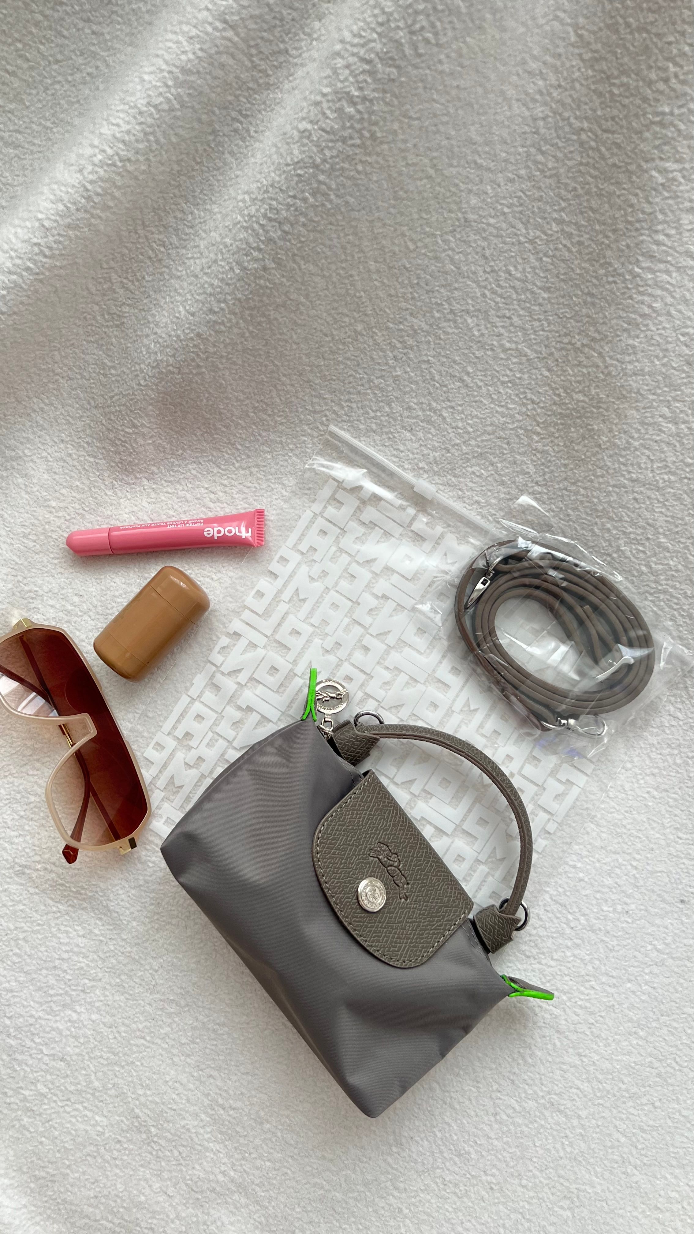 Longchamp La Pliage Mini Vizon&Yeşil