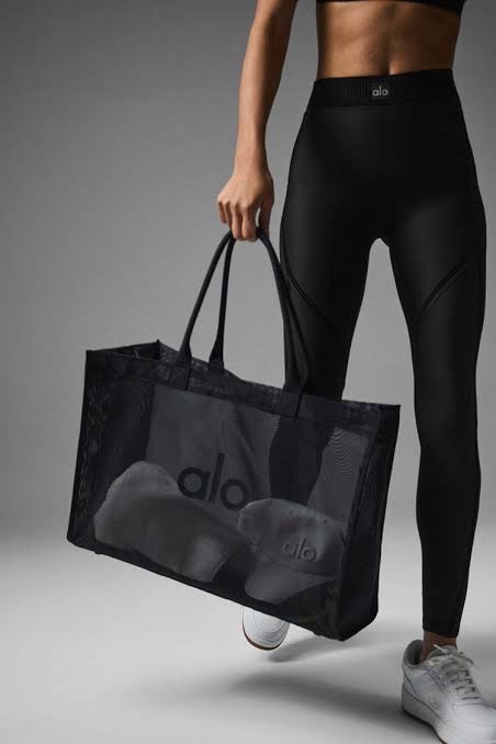 YOGA SHEER TOTE-Black